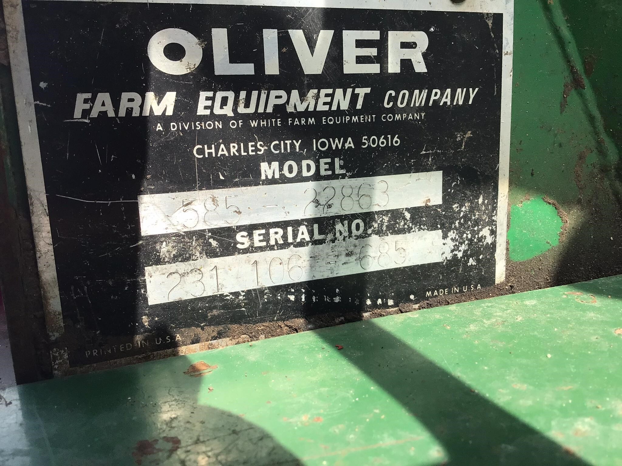 Oliver 1855 Tractor