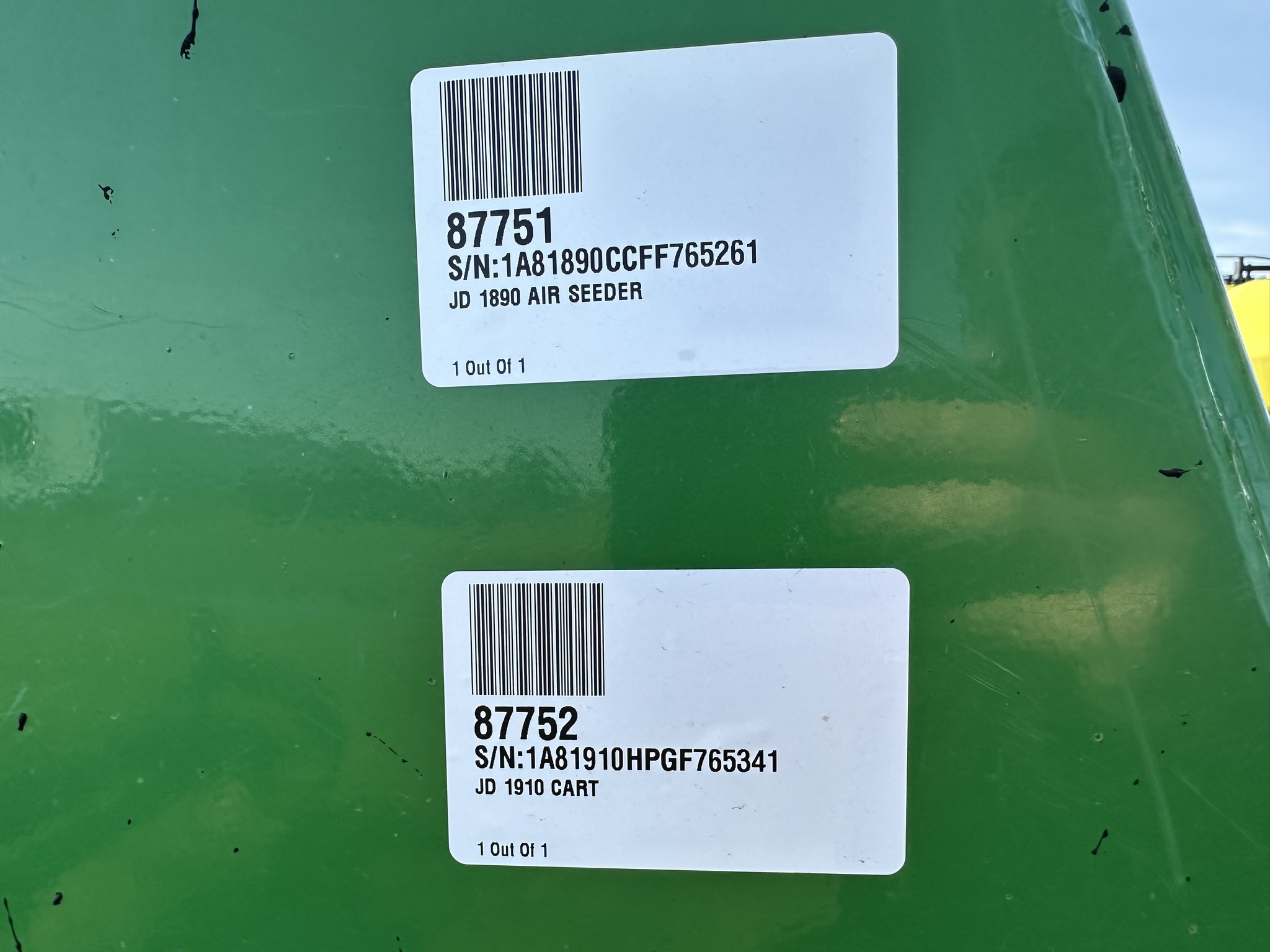 2016 John Deere 1890 Air Seeder