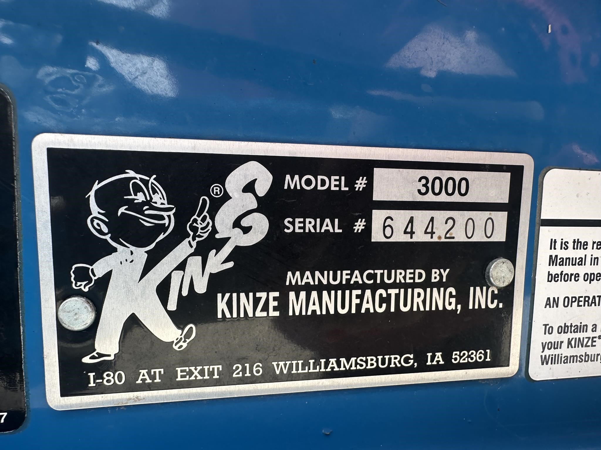 2008 Kinze 3000 Planter