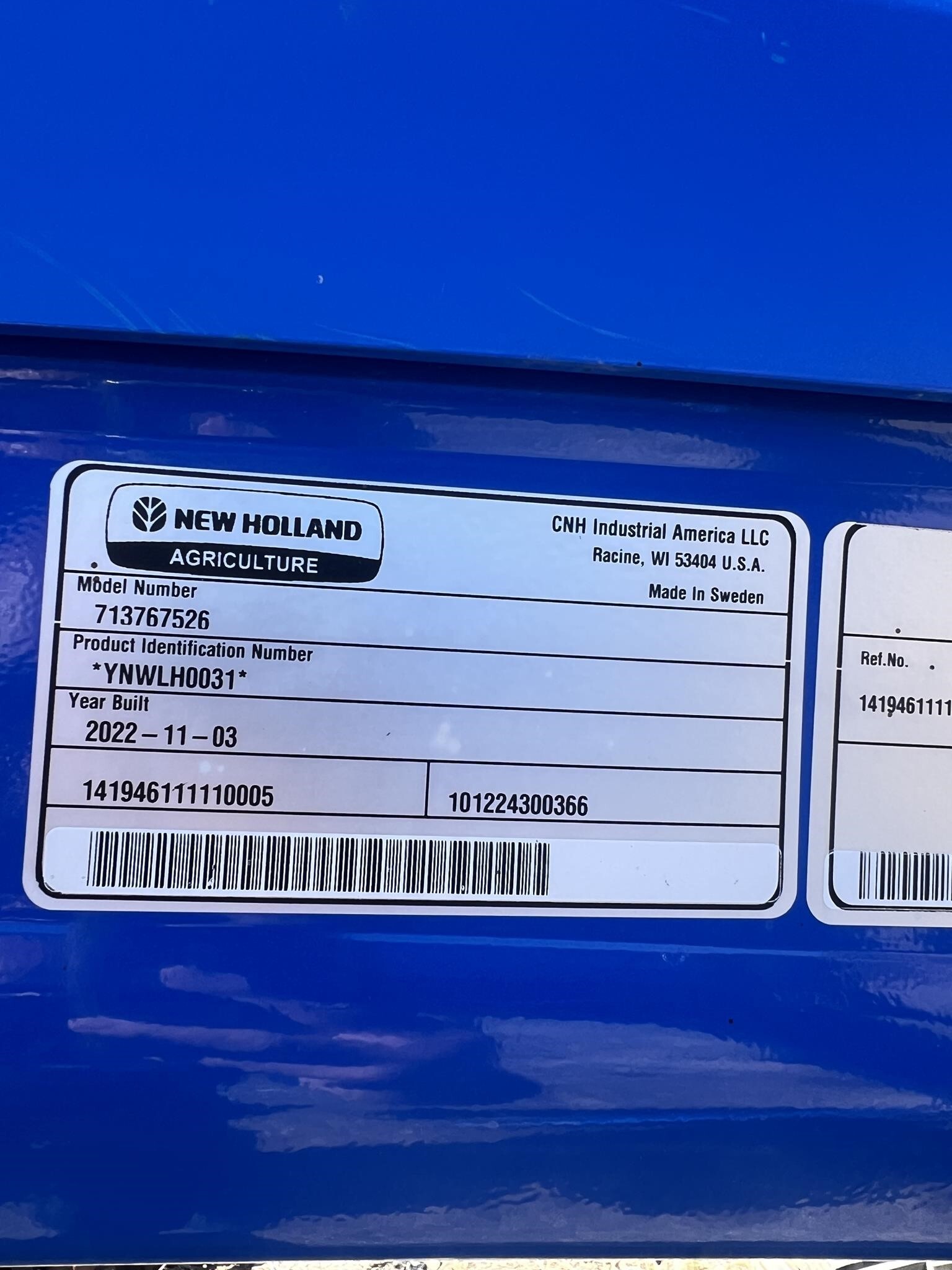 2022 New Holland 835LA Front End Loader