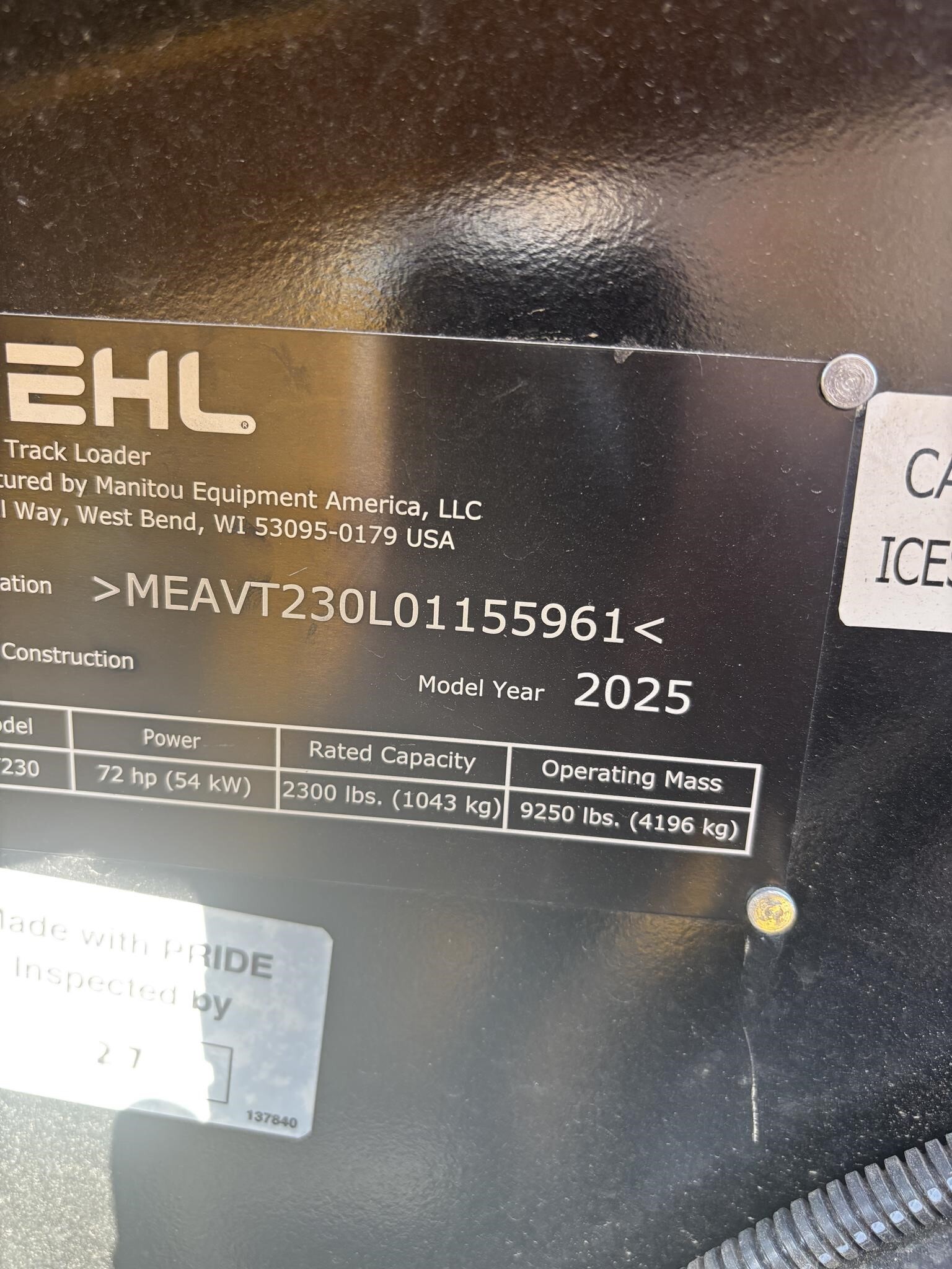 2026 Gehl VT230 Skid Steer