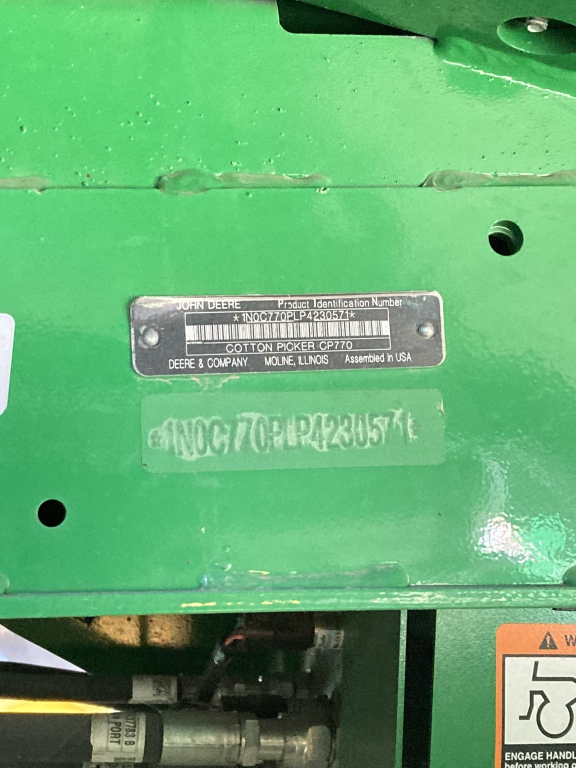 2023 John Deere CP770 Cotton Equipment