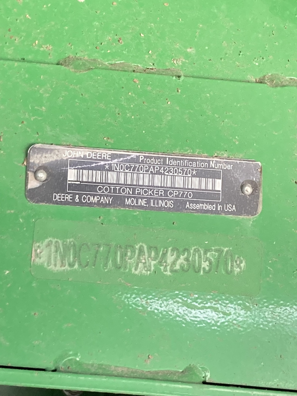 2023 John Deere CP770 Cotton Equipment