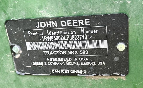 2023 John Deere 9RX 590 Tractor