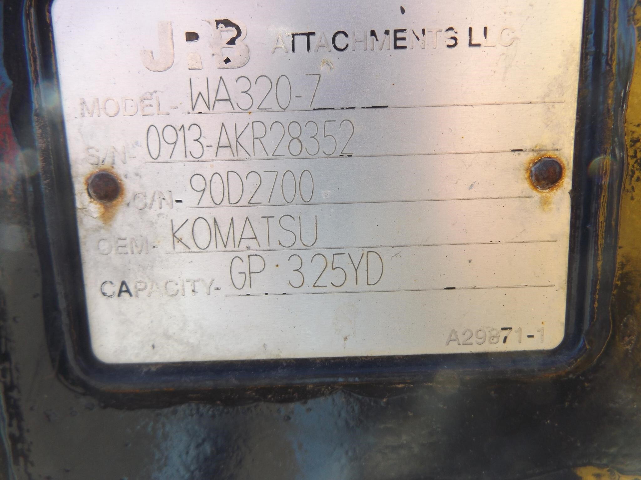 2017 Komatsu WA270-8 Miscellaneous