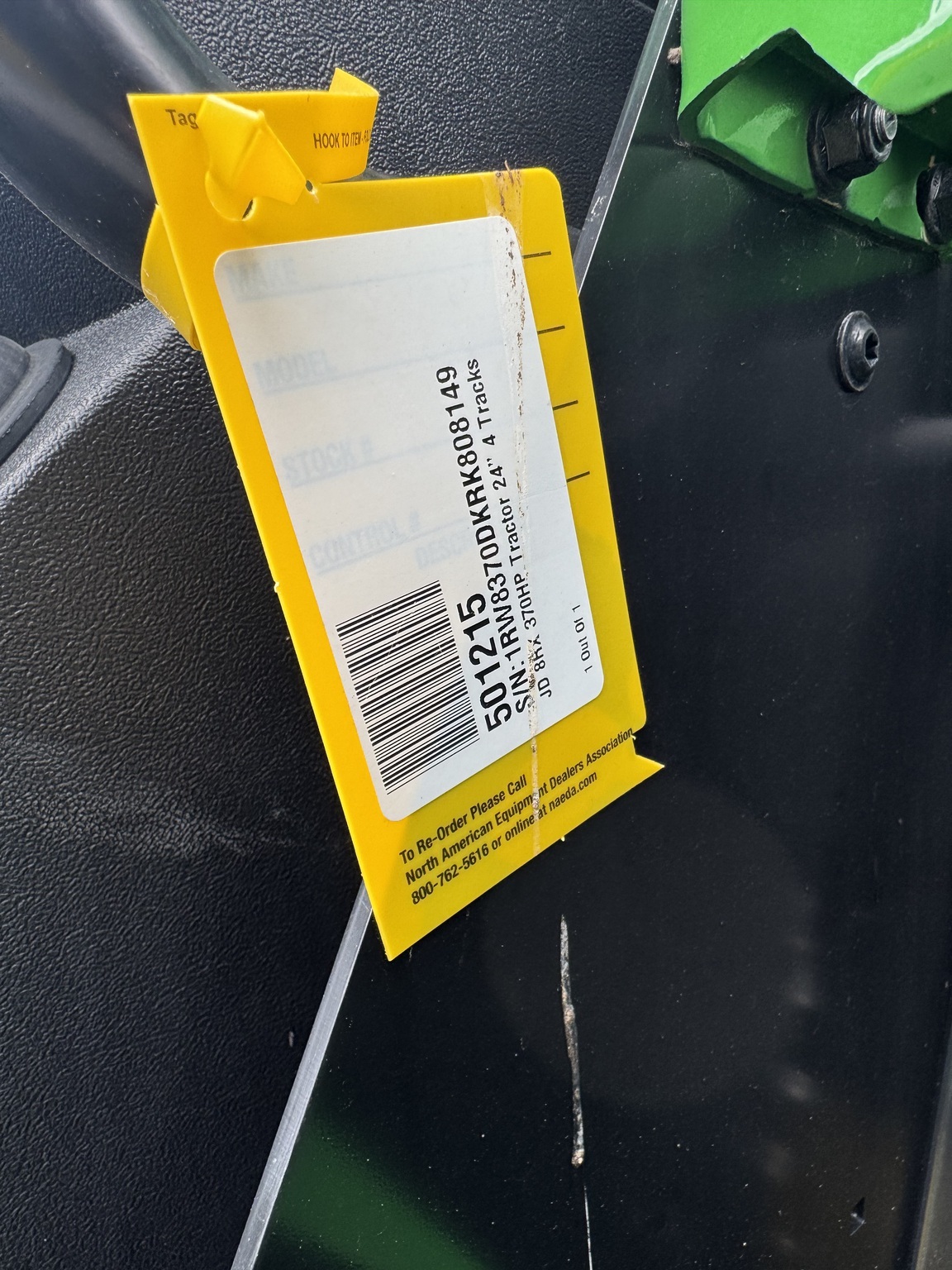 2024 John Deere 8RX 370 Tractor