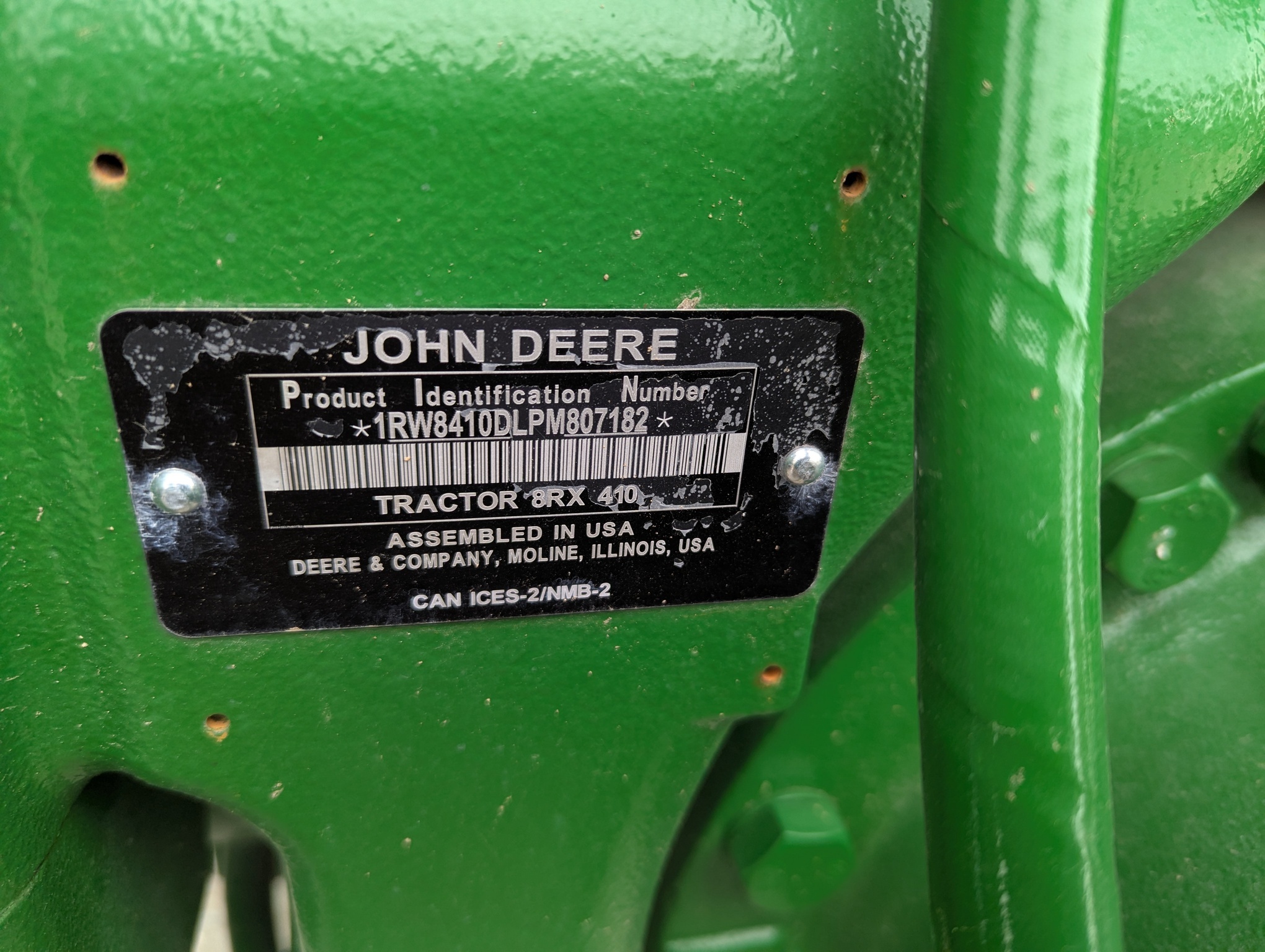 2023 John Deere 8RX 410 Tractor
