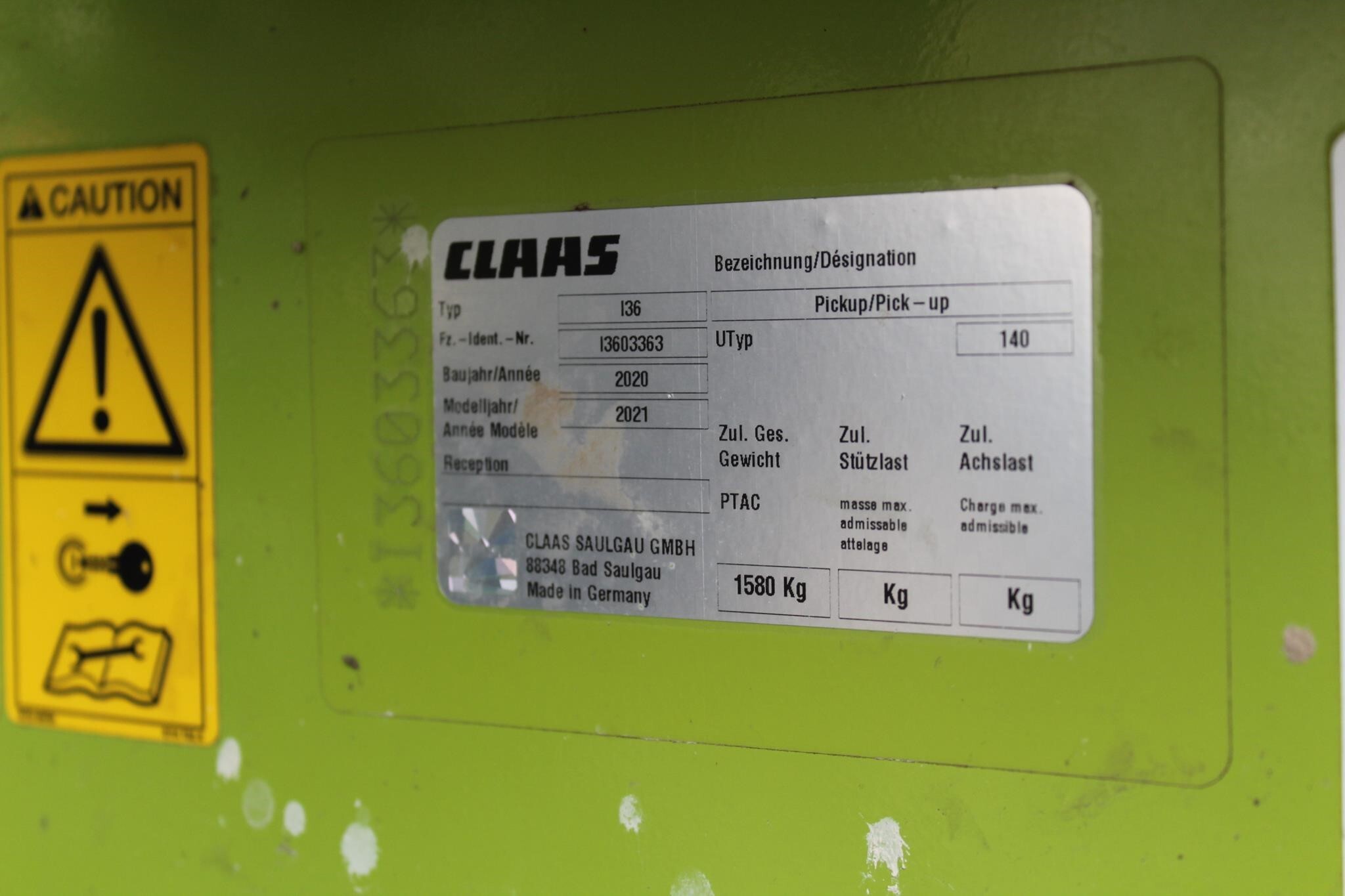 2021 Claas PU380 Forage Harvester Head