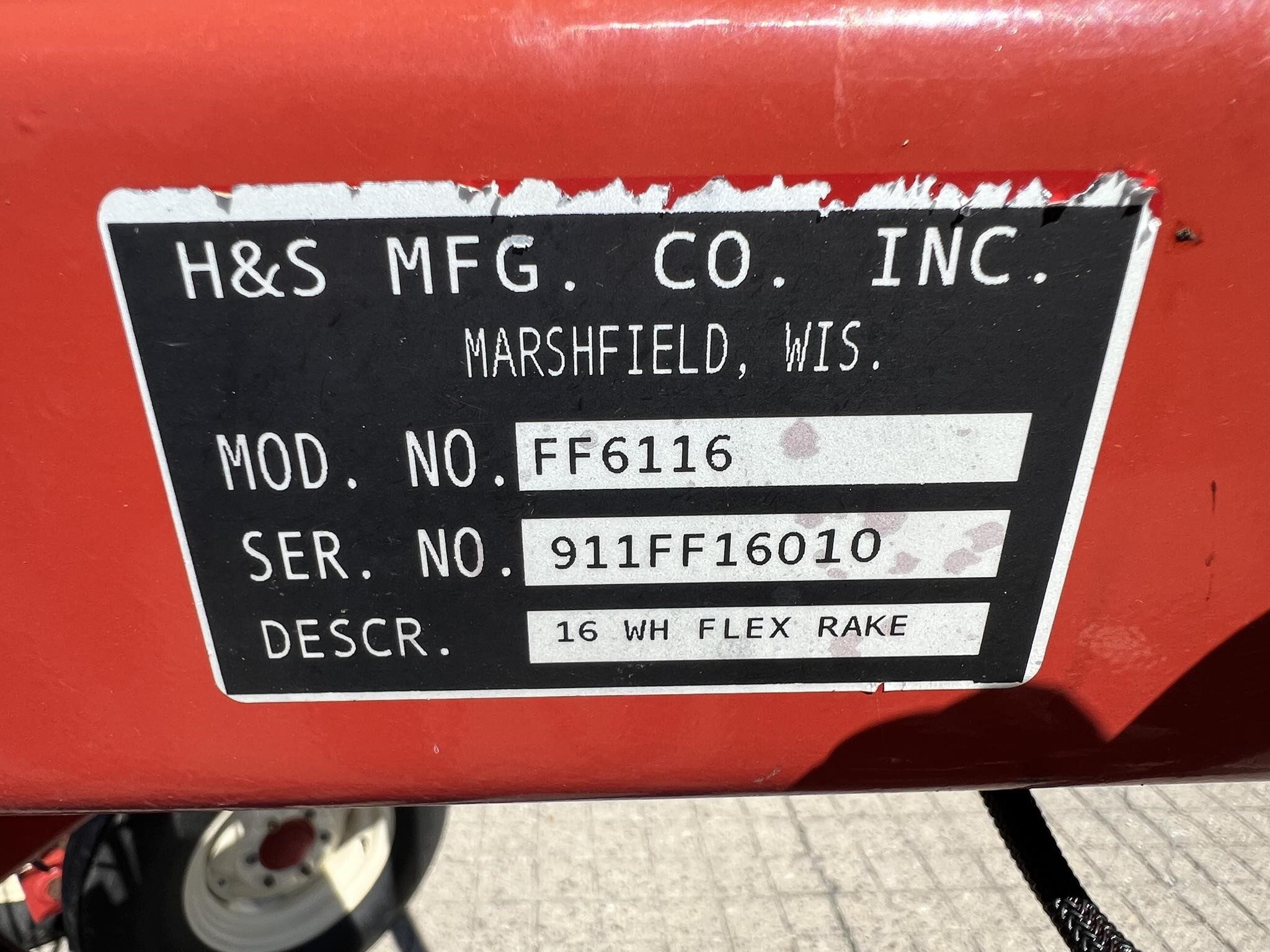 2021 H & S 6116 Rake