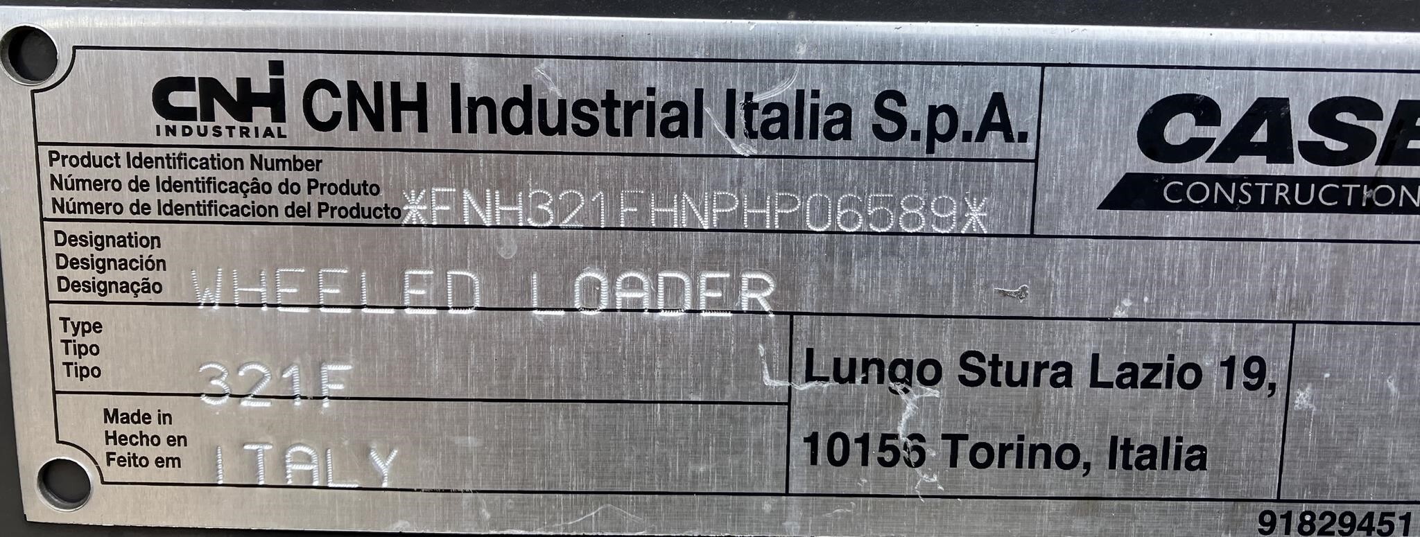 2023 Case 321F Wheel Loader