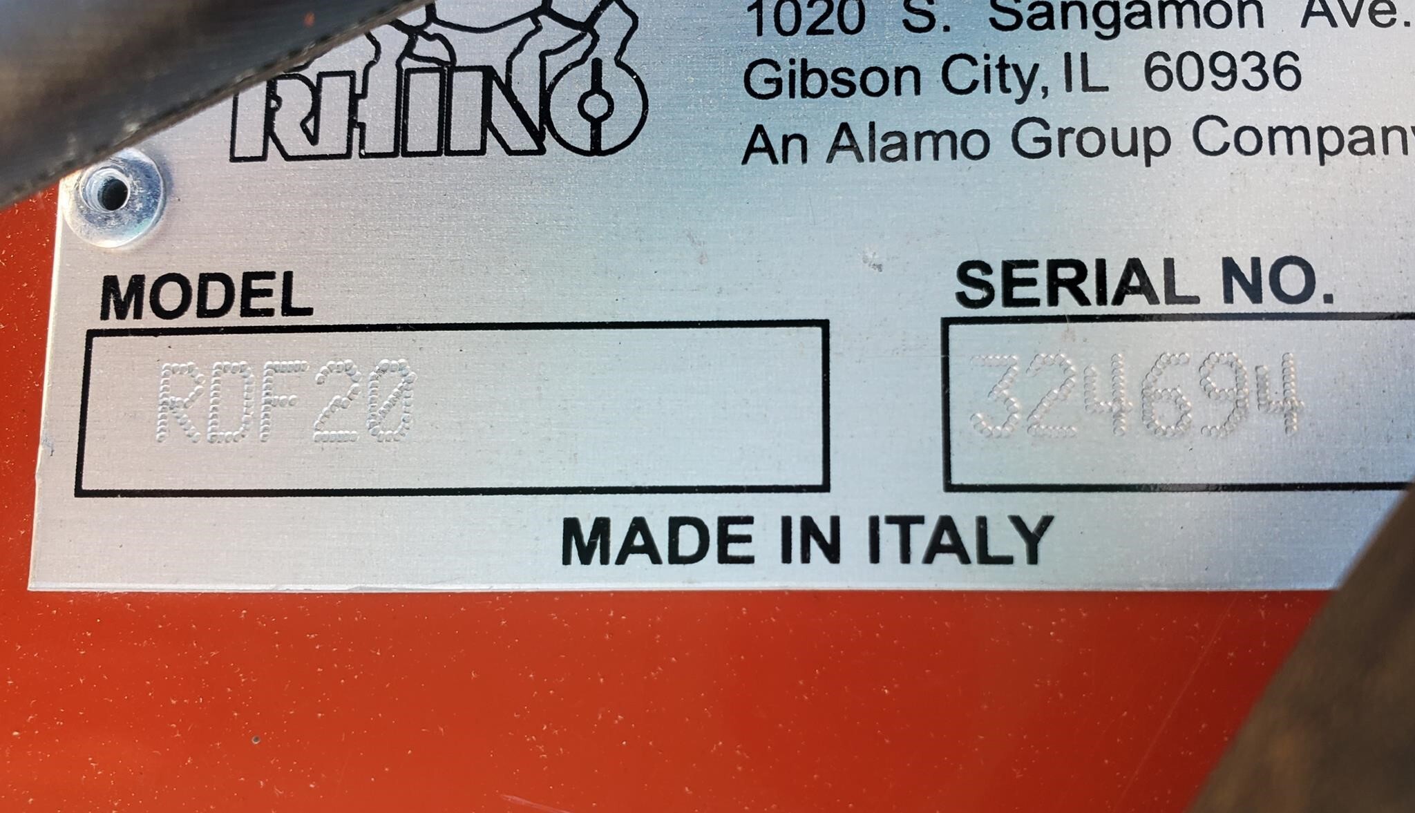 2024 Rhino RDF20 Rake