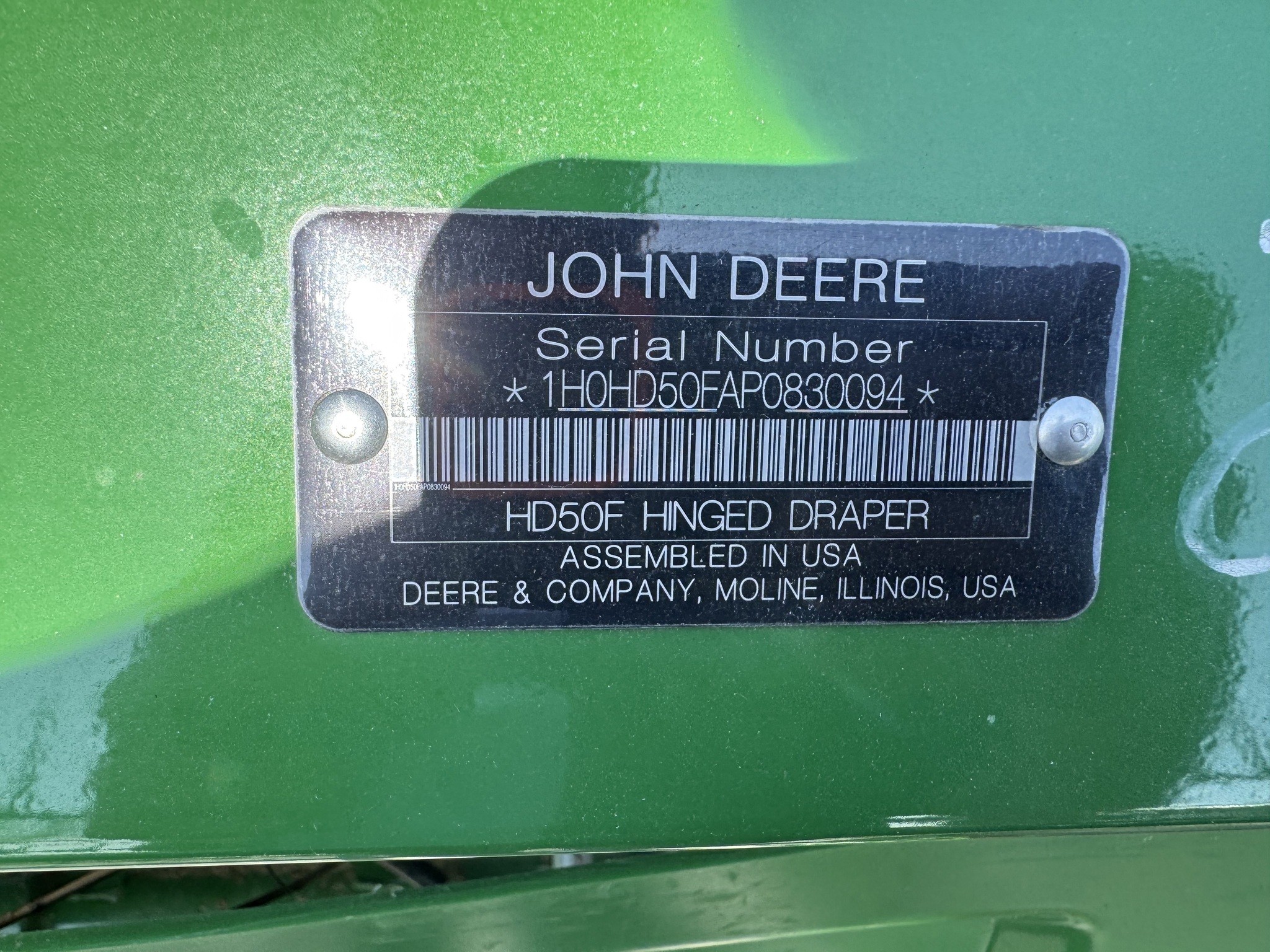 2024 John Deere HD50F Platform