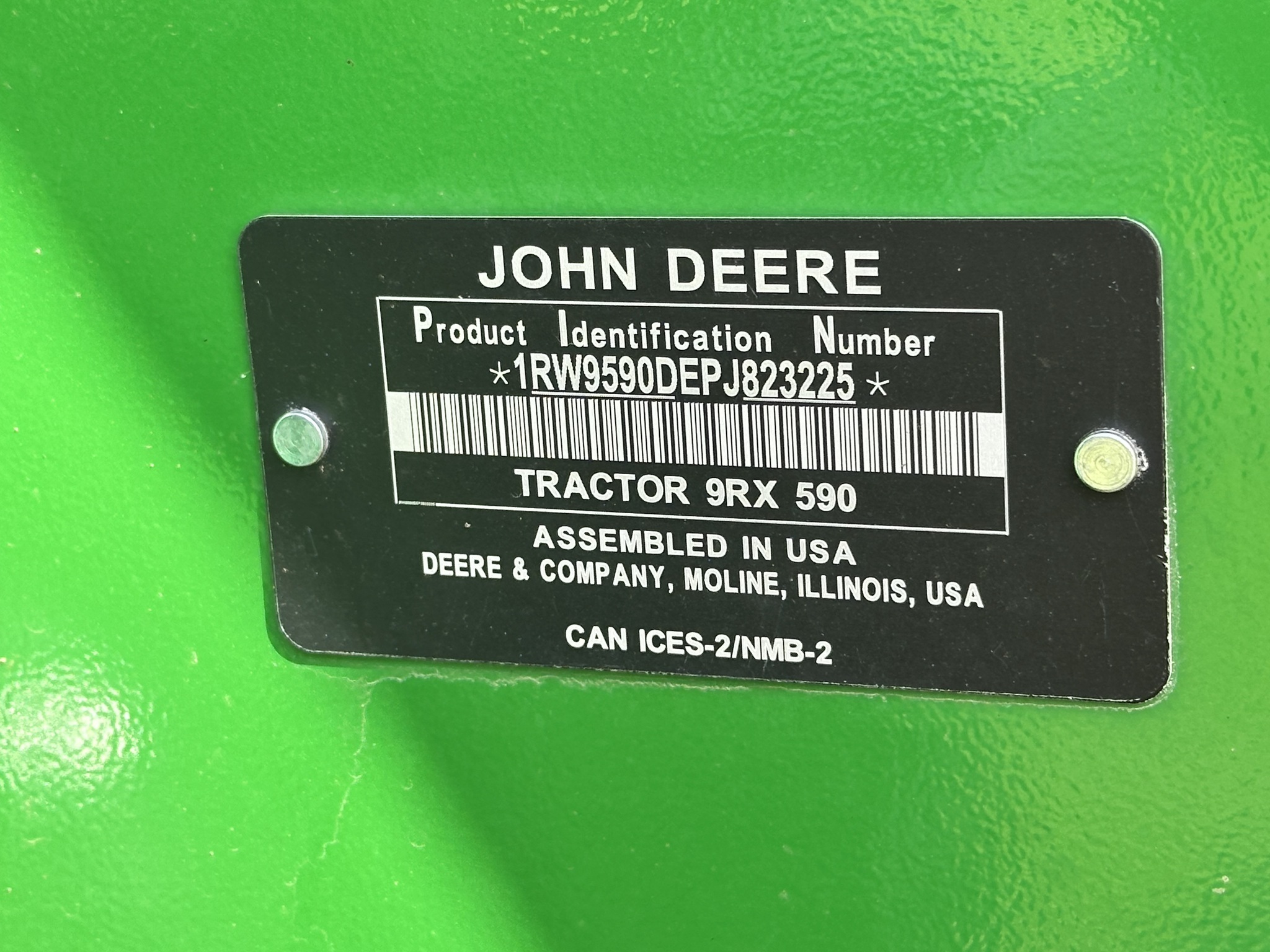 2023 John Deere 9RX 590 Tractor