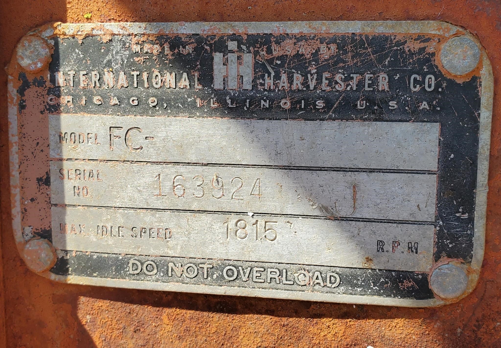  Farmall Super C Tractor