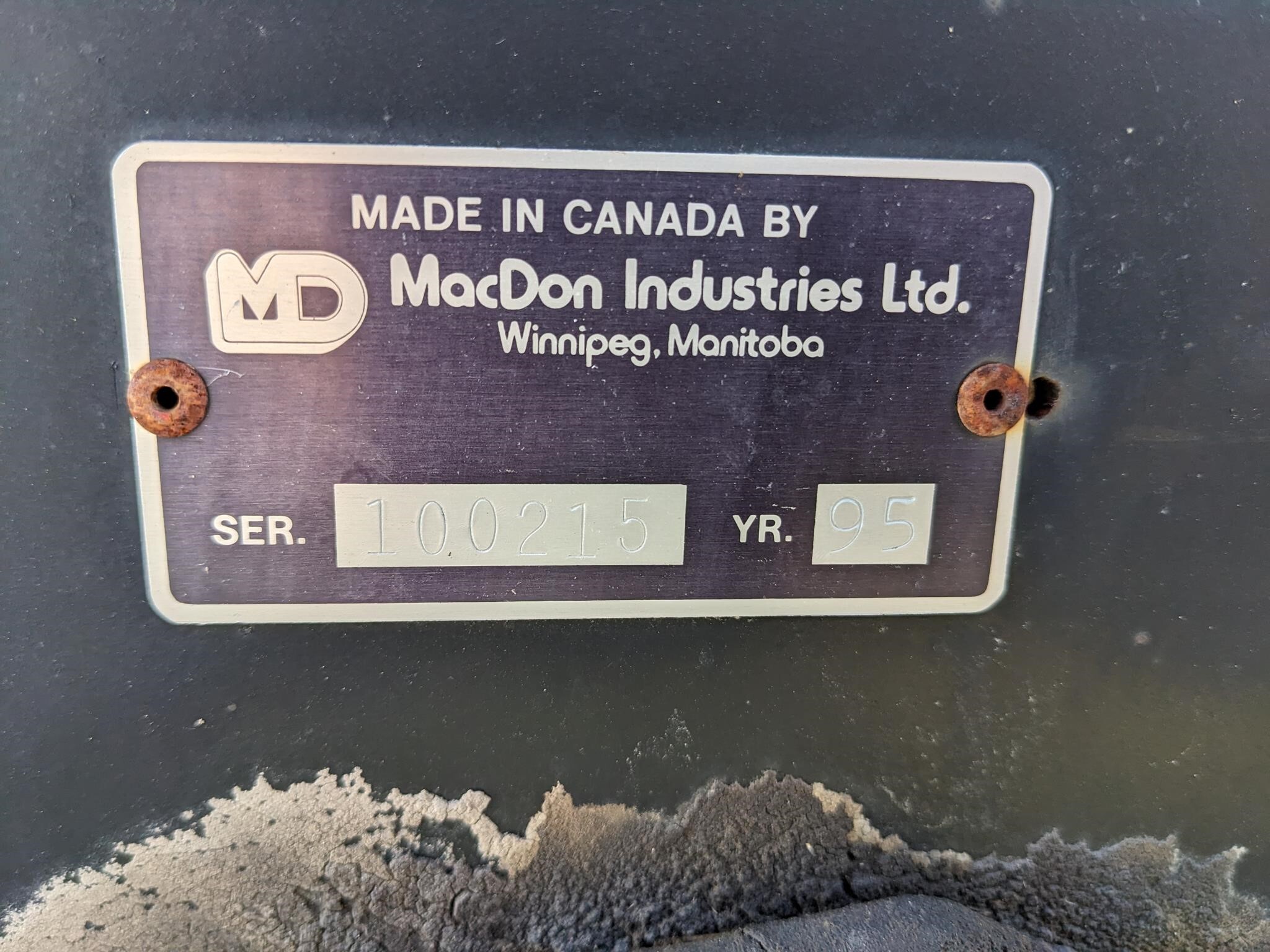 1995 MacDon 1900 Mower Conditioner