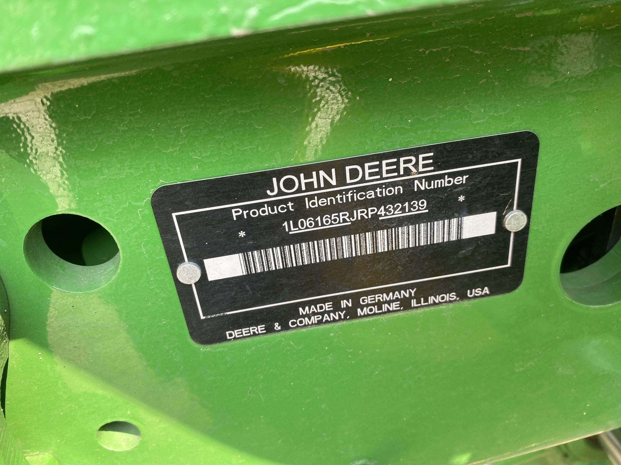 2024 John Deere 6R 165 Tractor