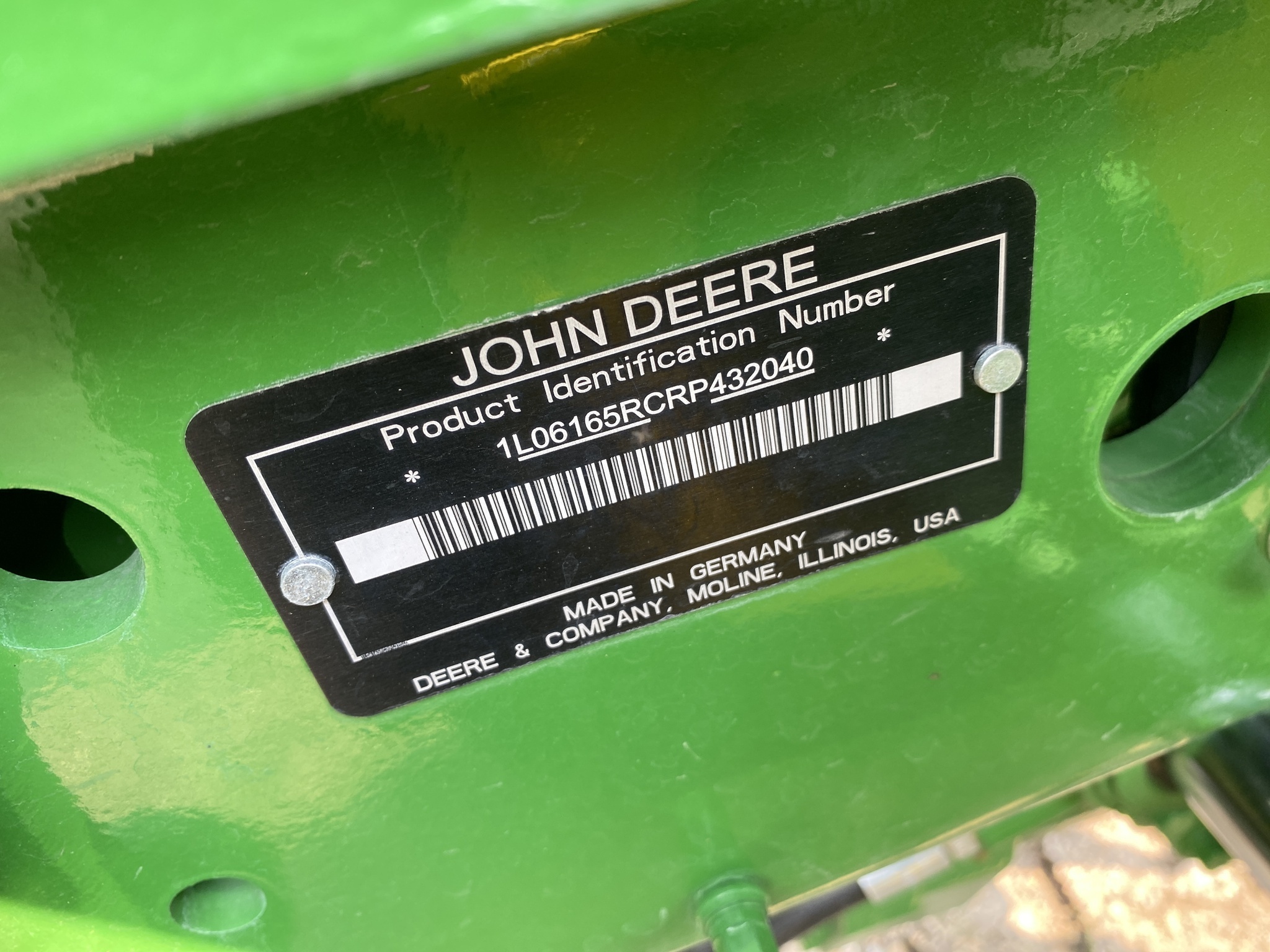2024 John Deere 6R 165 Tractor