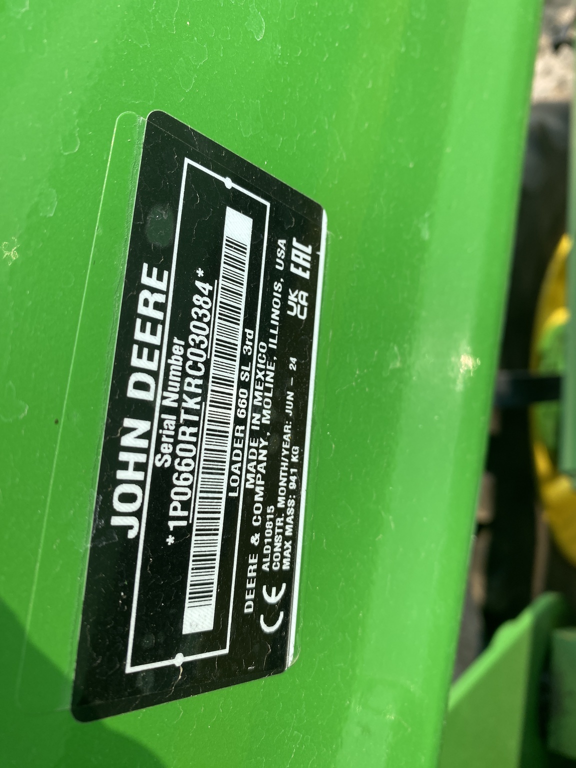 2024 John Deere 6R 165 Tractor