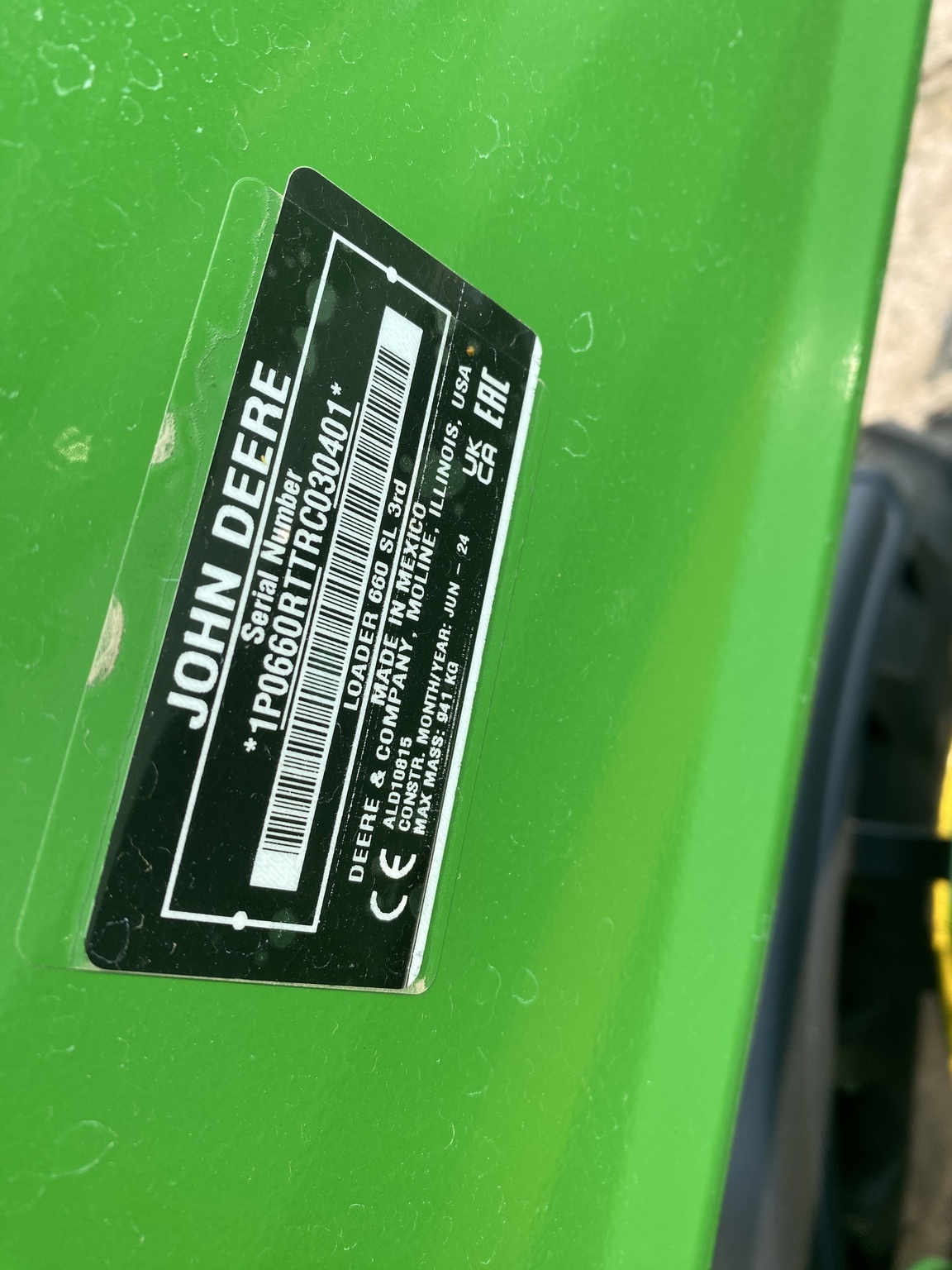 2024 John Deere 6R 165 Tractor