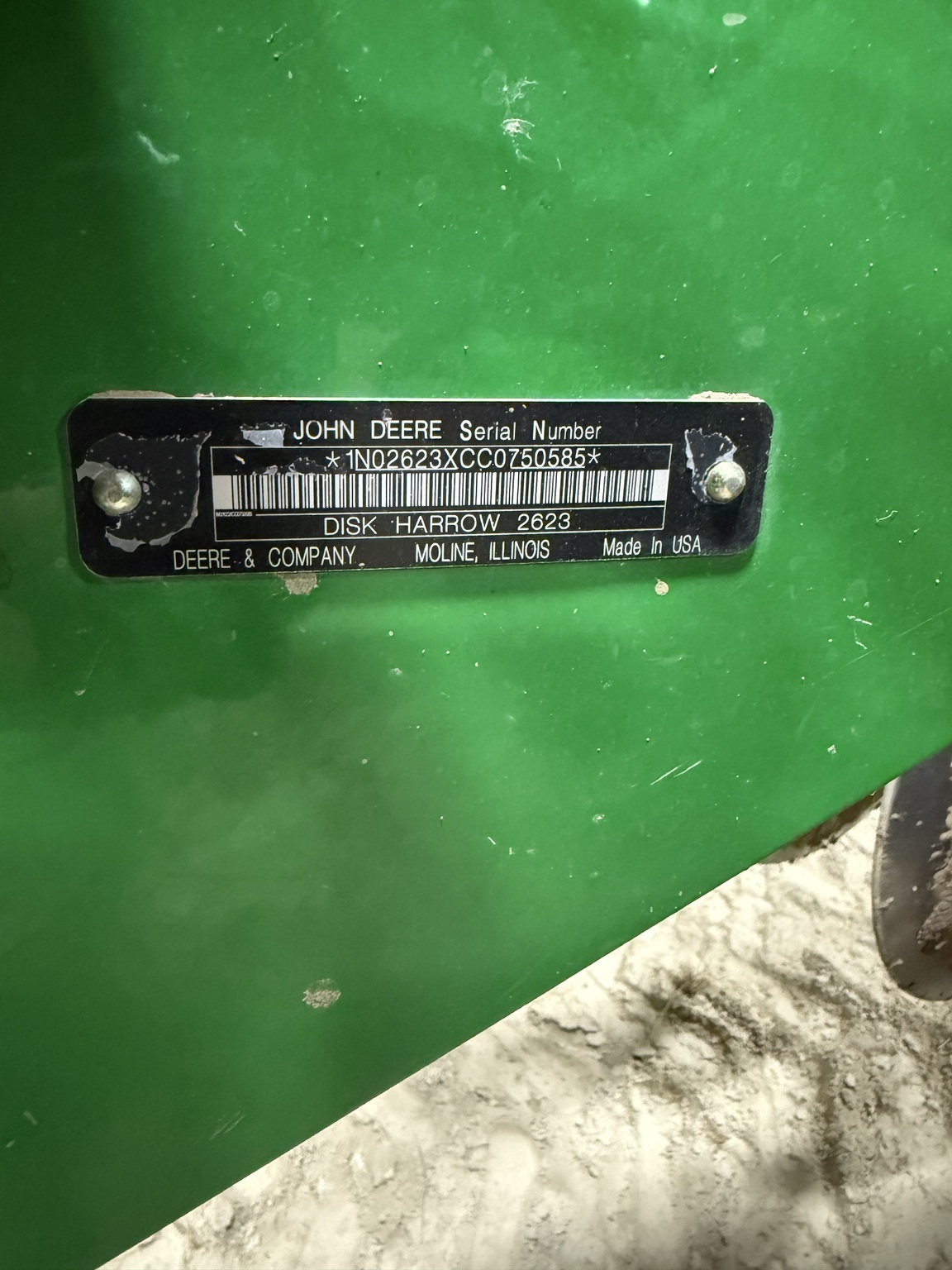 2013 John Deere 2623 Disk