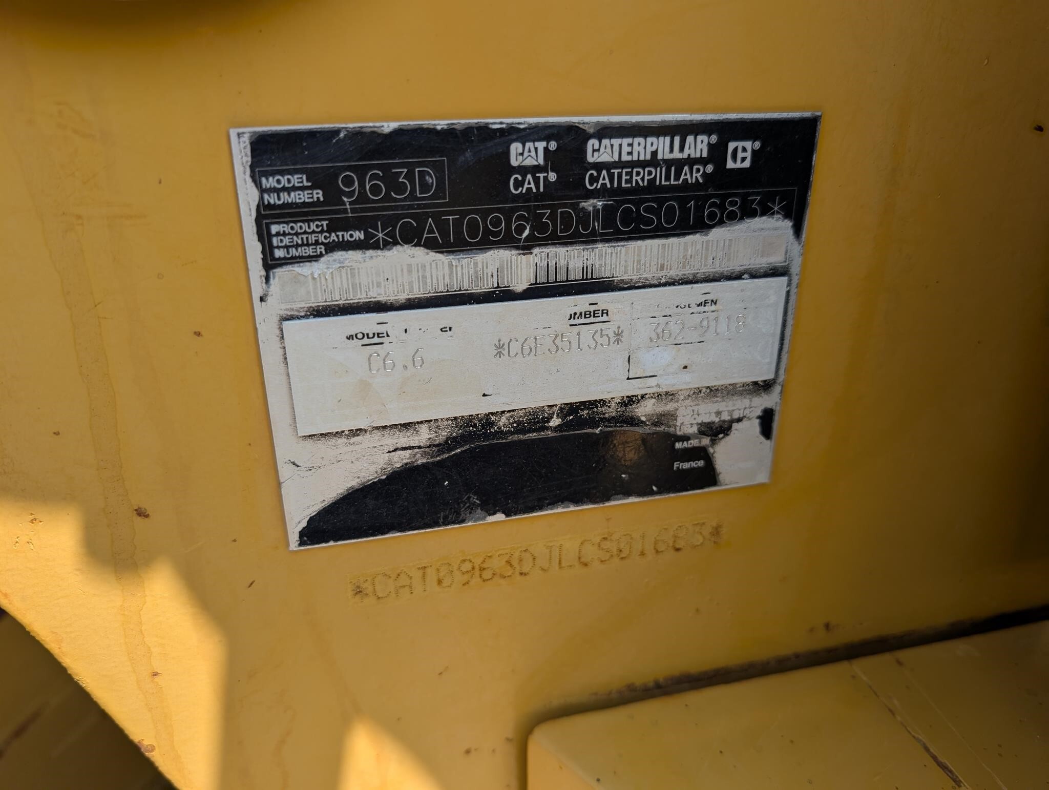 2011 Caterpillar 963D Crawler