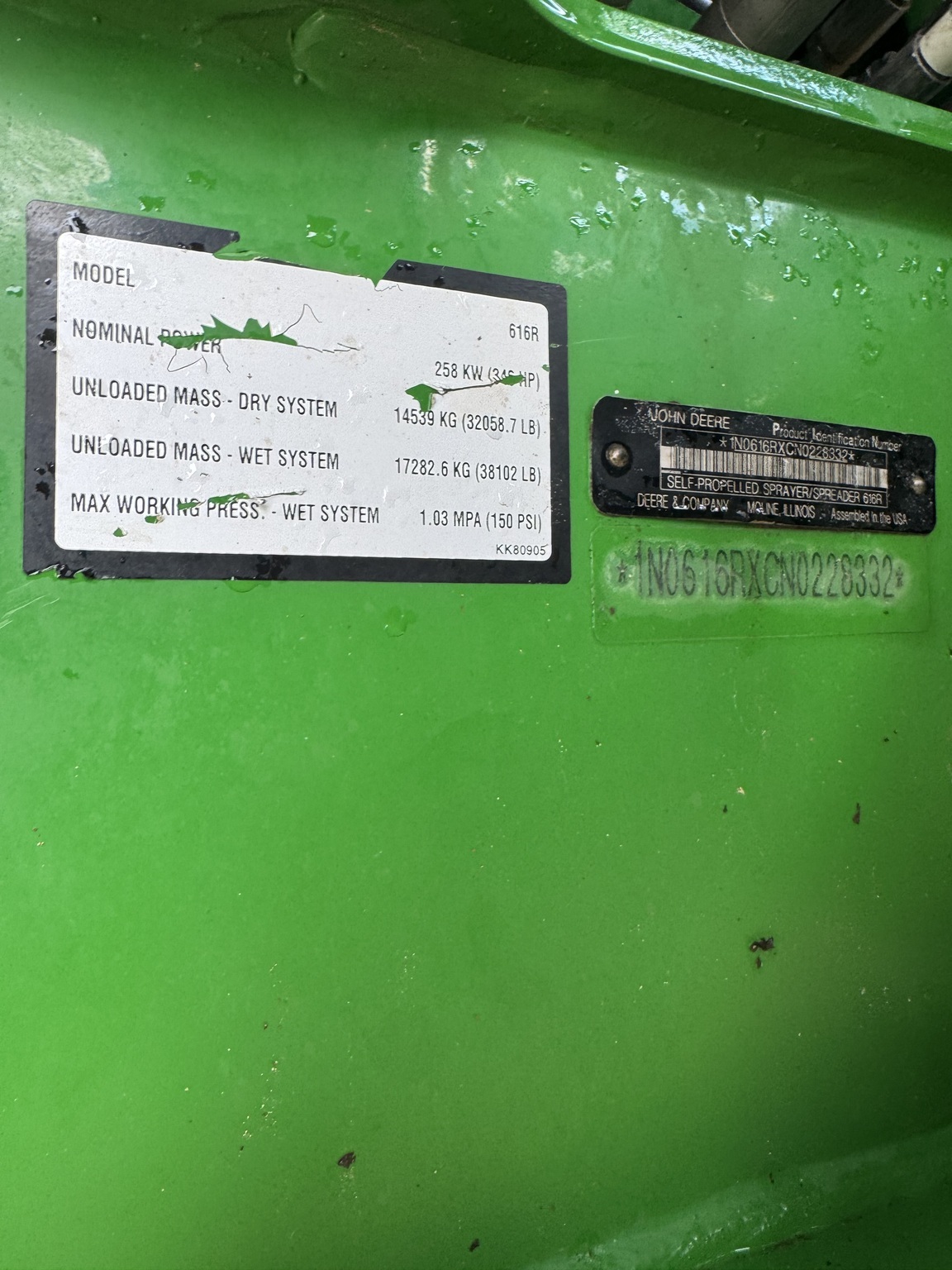 2022 John Deere 616R Self-Propelled Sprayer