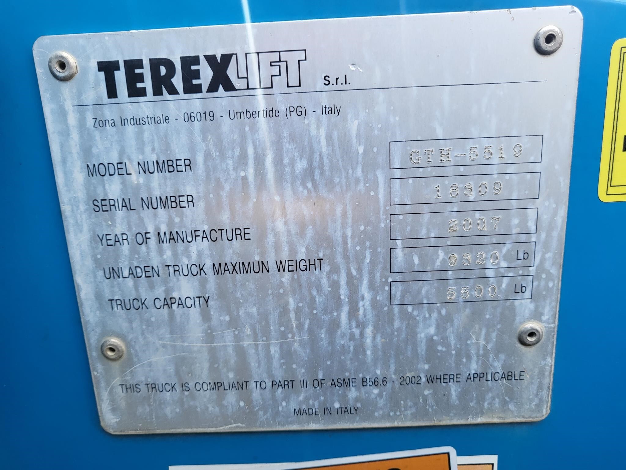 2007 Genie GTH5519 Telehandler