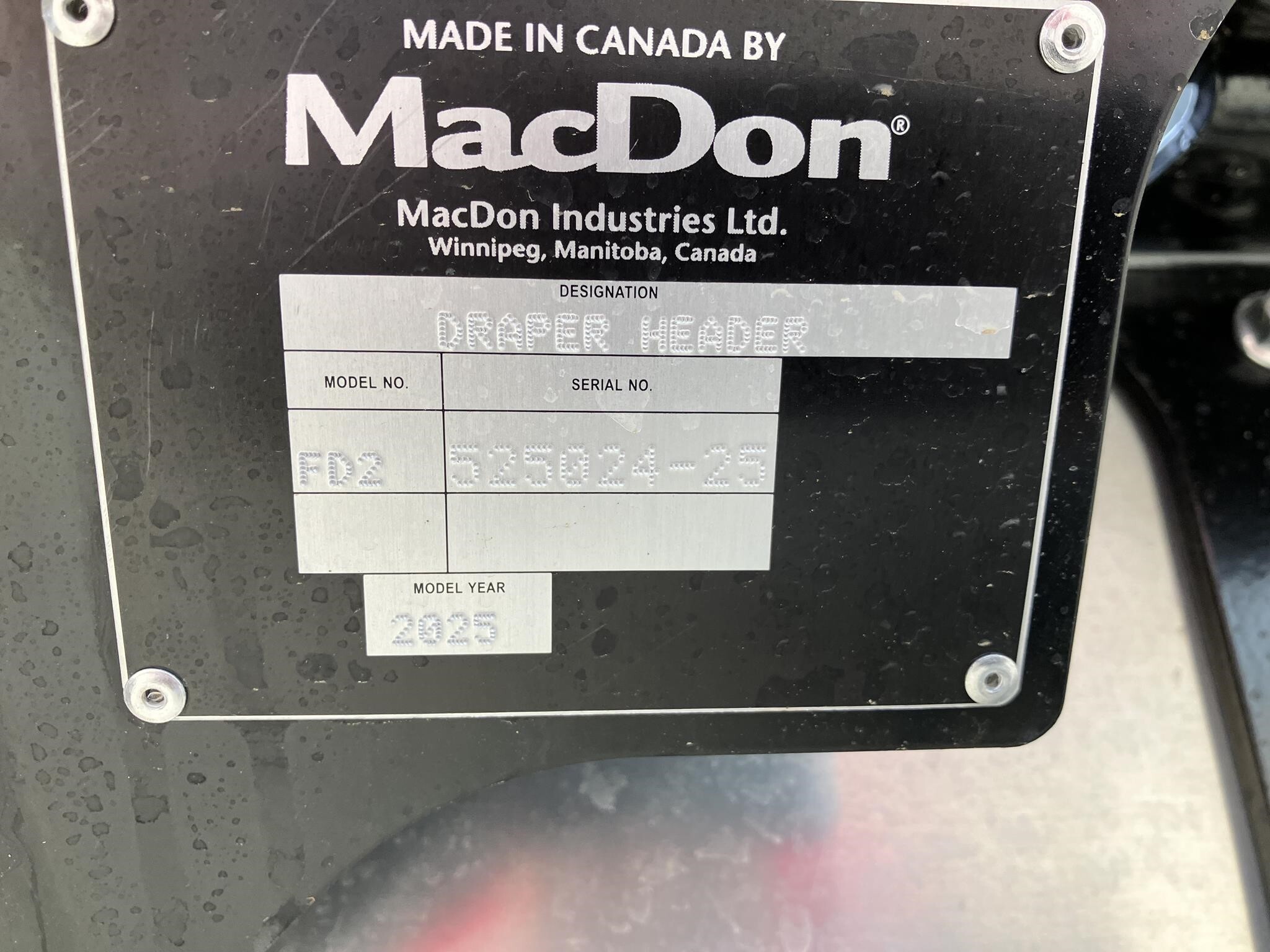 2025 MacDon FD235 Platform