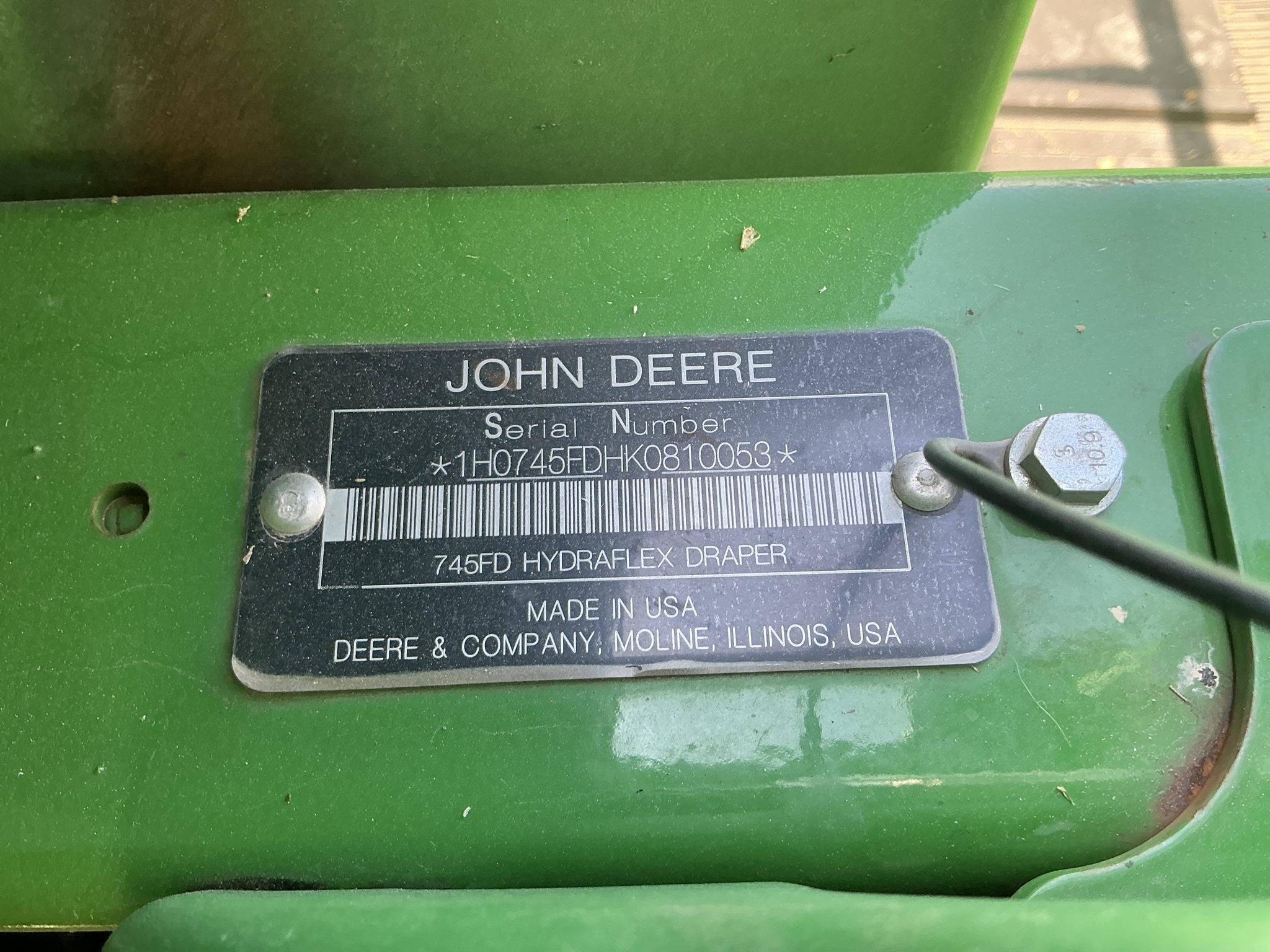 2020 John Deere 745FD Platform