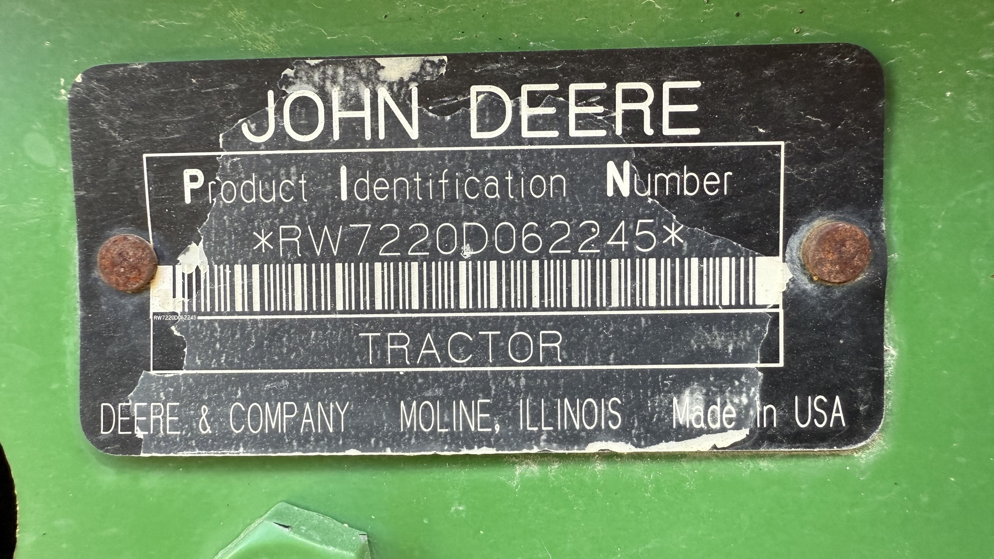 2007 John Deere 7220 Tractor