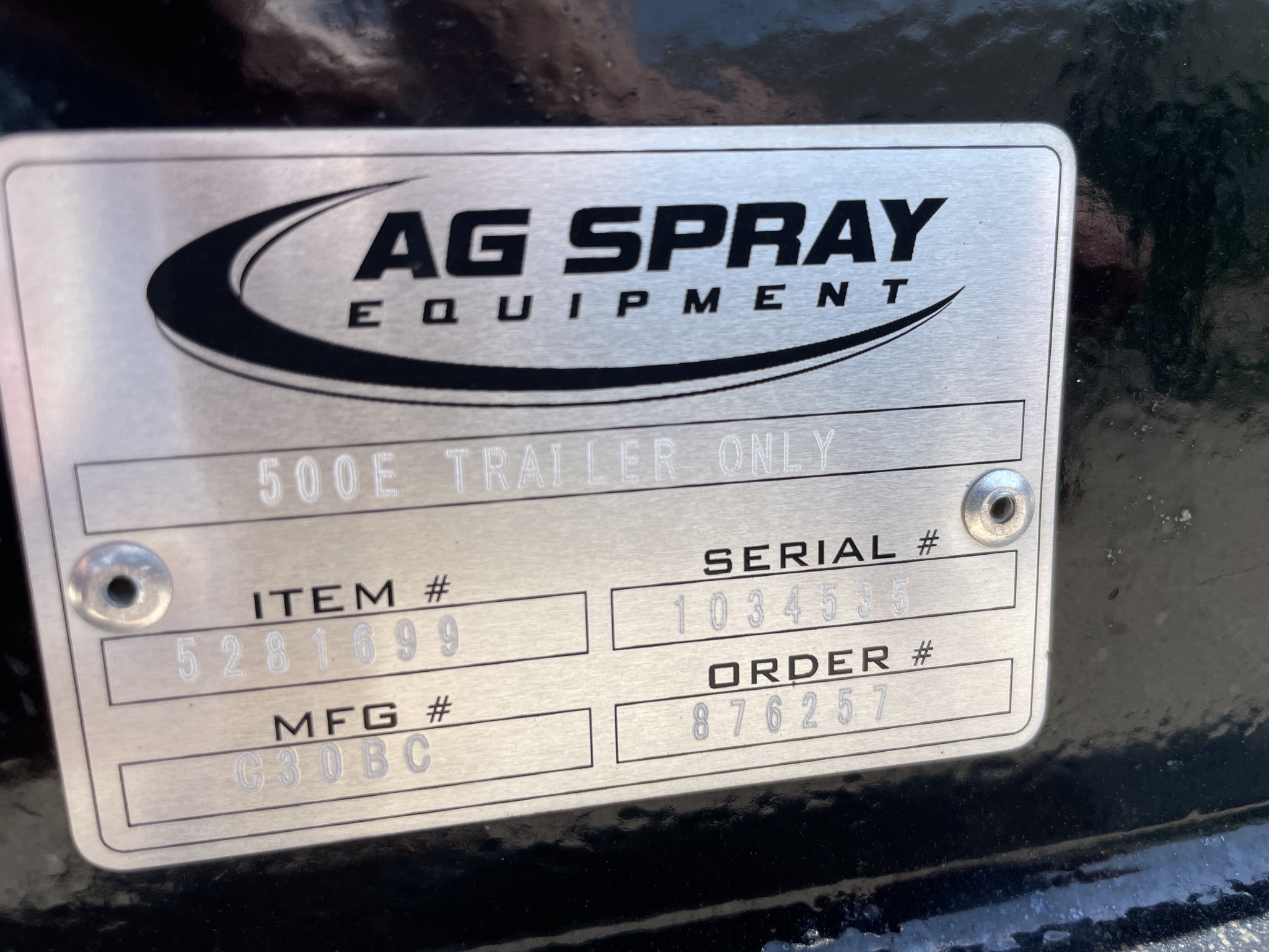 2024 Ag Spray 500LP Pull-Type Sprayer