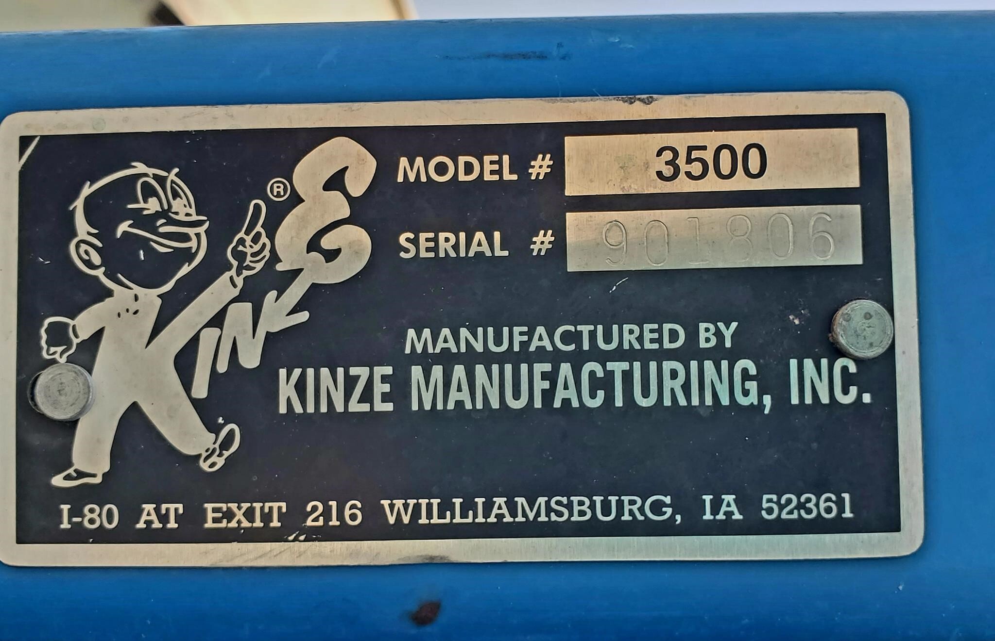 2002 Kinze 3500 Planter