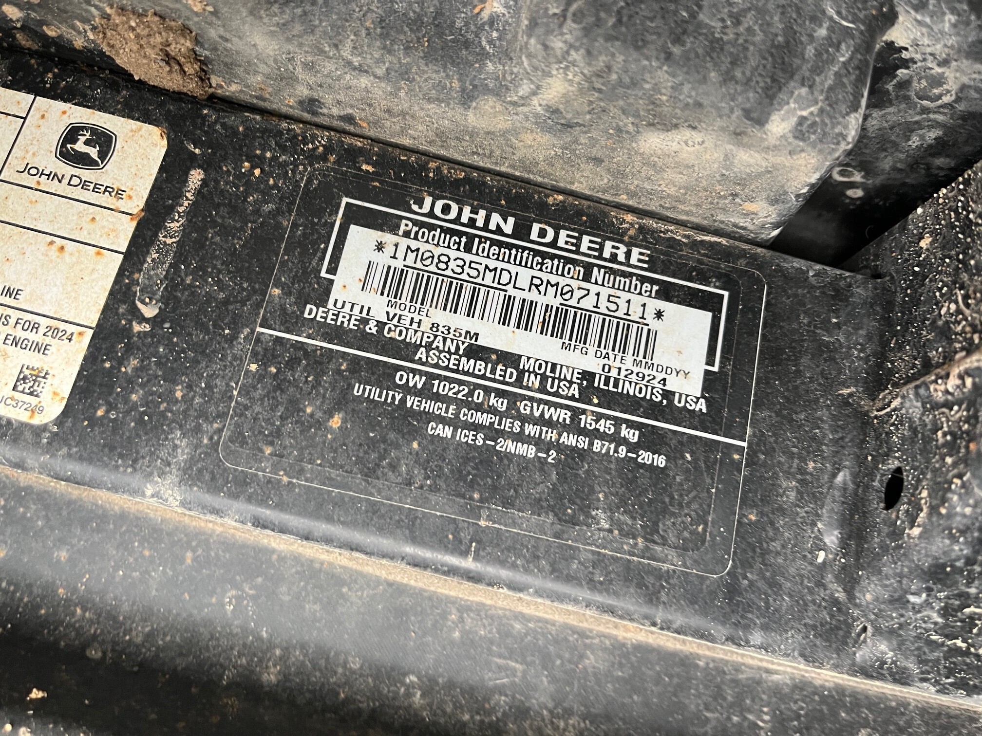 2024 John Deere XUV 835M ATVs and Utility Vehicle