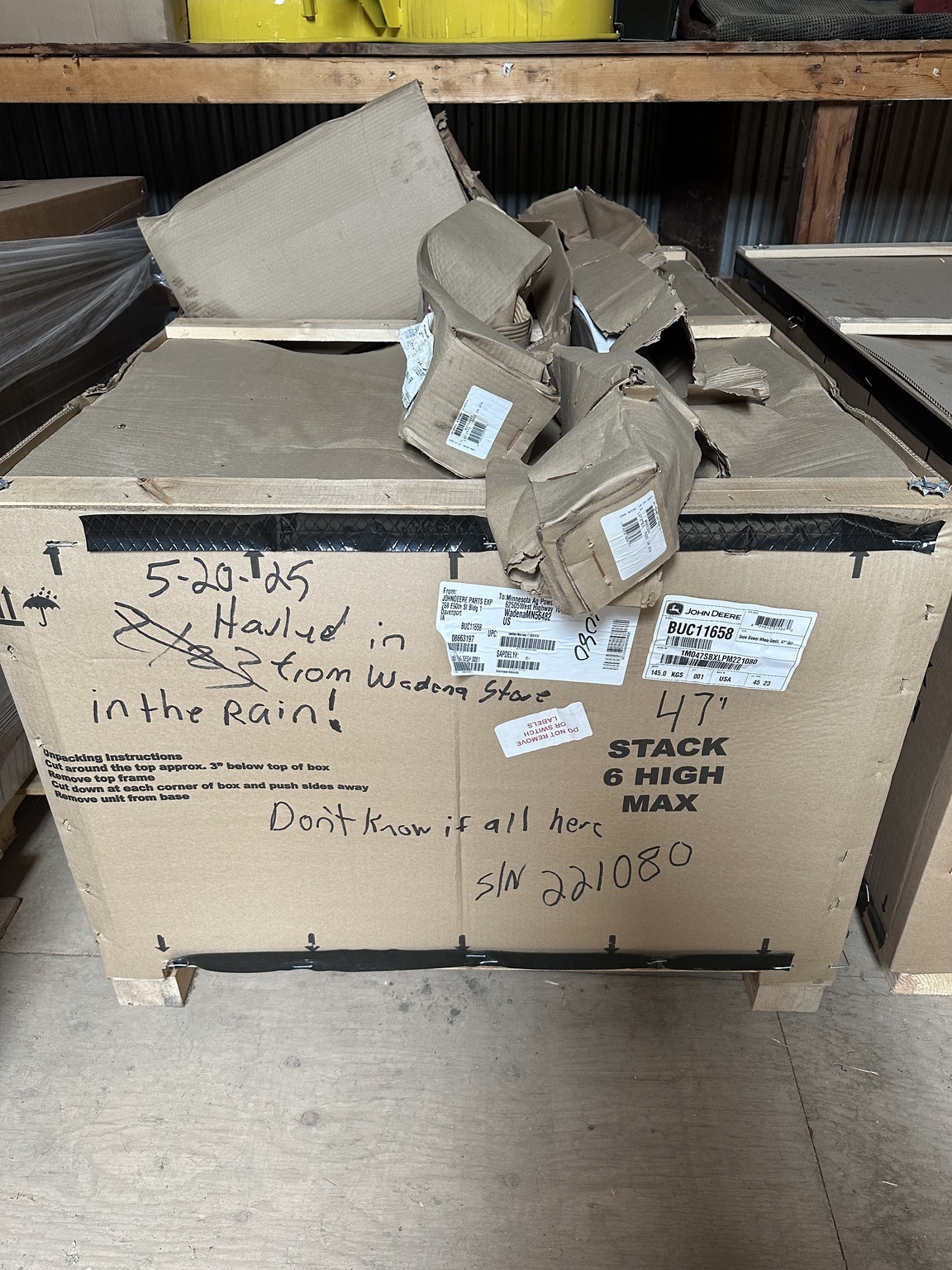 2023 John Deere 47SB Snow Blower