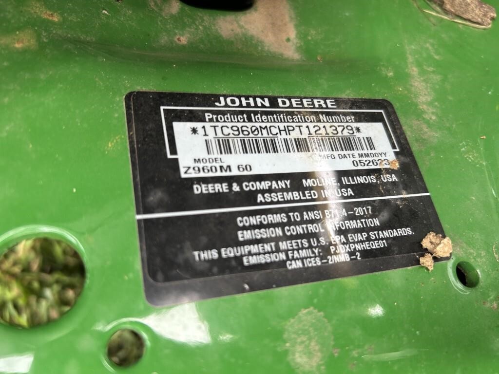 2023 John Deere Z960M Lawn Mower