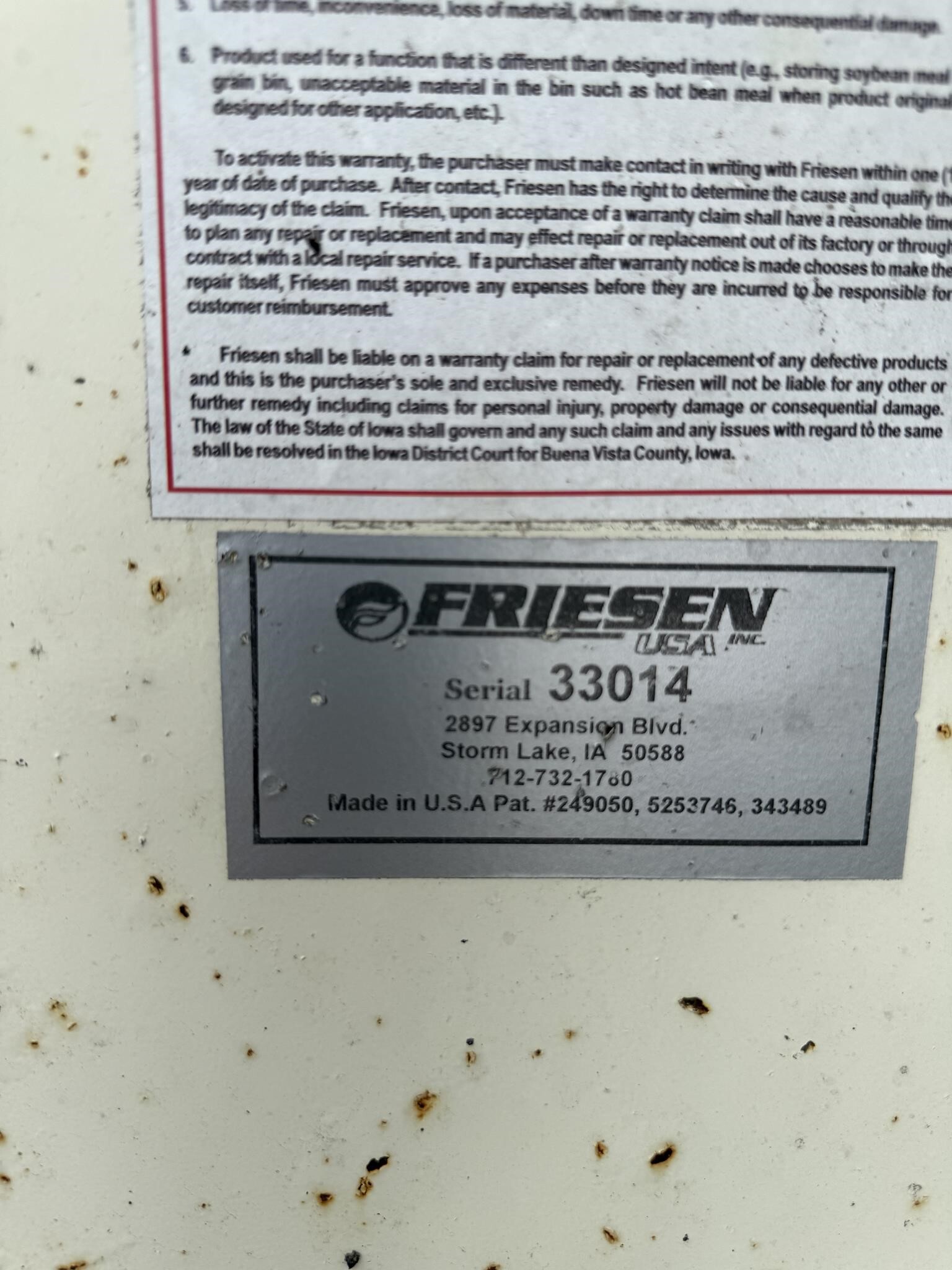  Friesen 375 Seed Tender