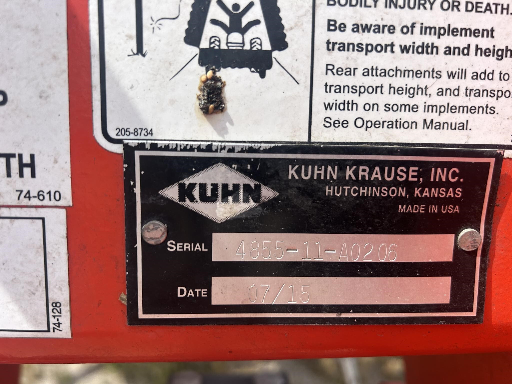 2015 Krause 4855-11 Disk Chisel