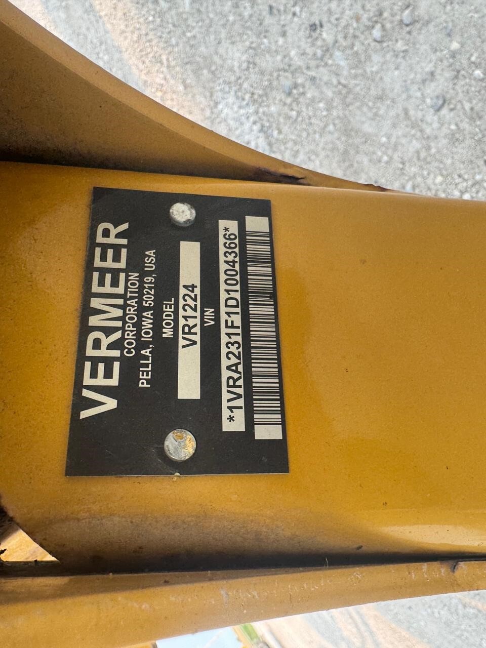 2013 Vermeer VR1224 Rake