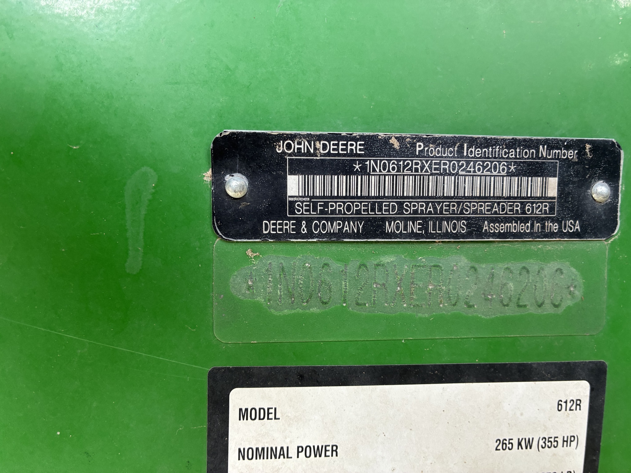 2024 John Deere 612R Self-Propelled Sprayer