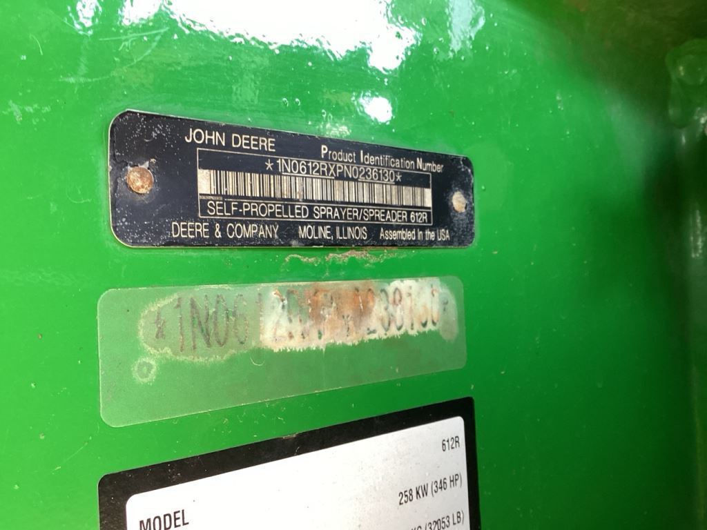 2023 John Deere 612R Self-Propelled Sprayer