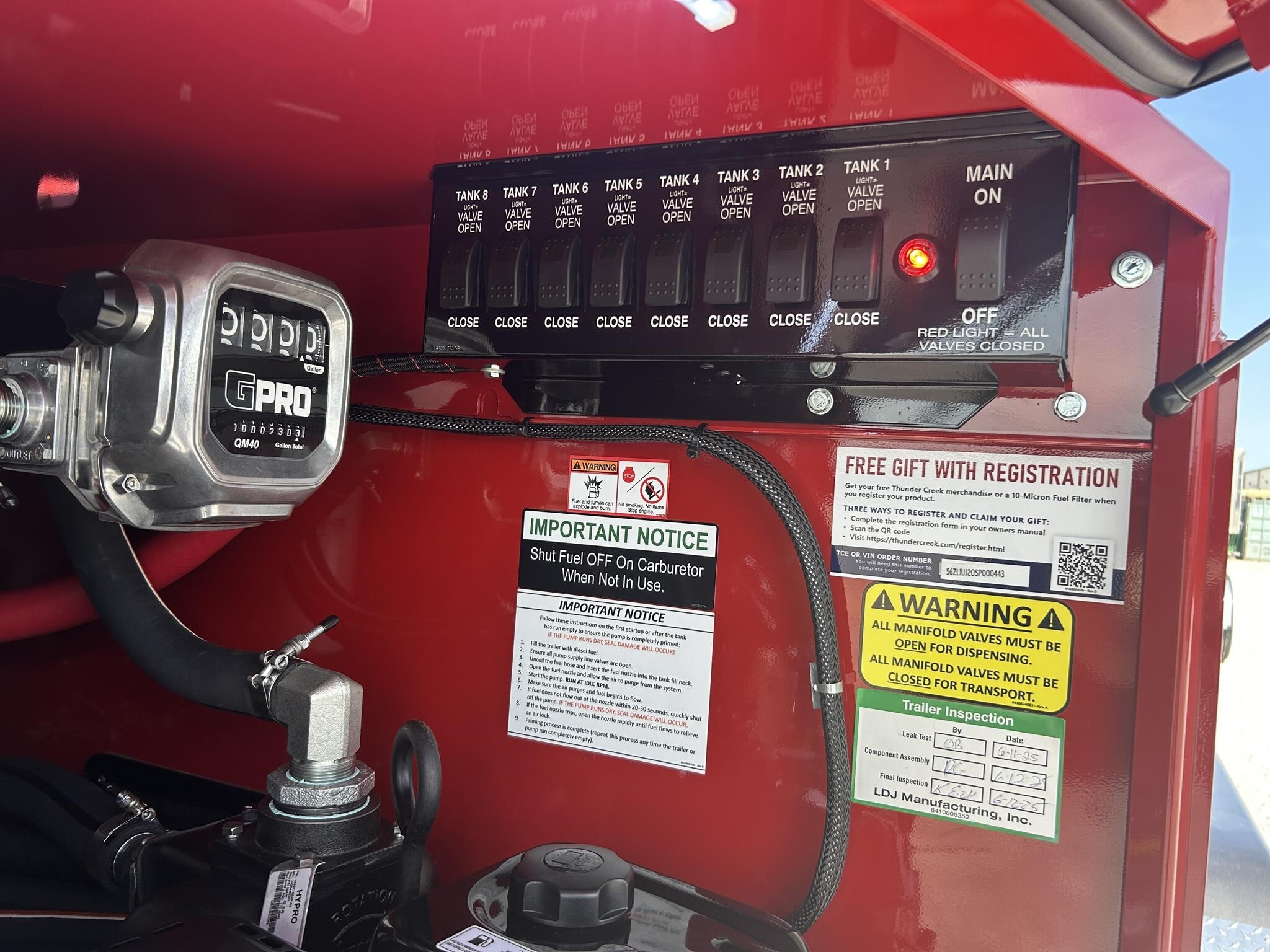 2026 Thunder Creek MTT920 Fuel Trucks/Trailer