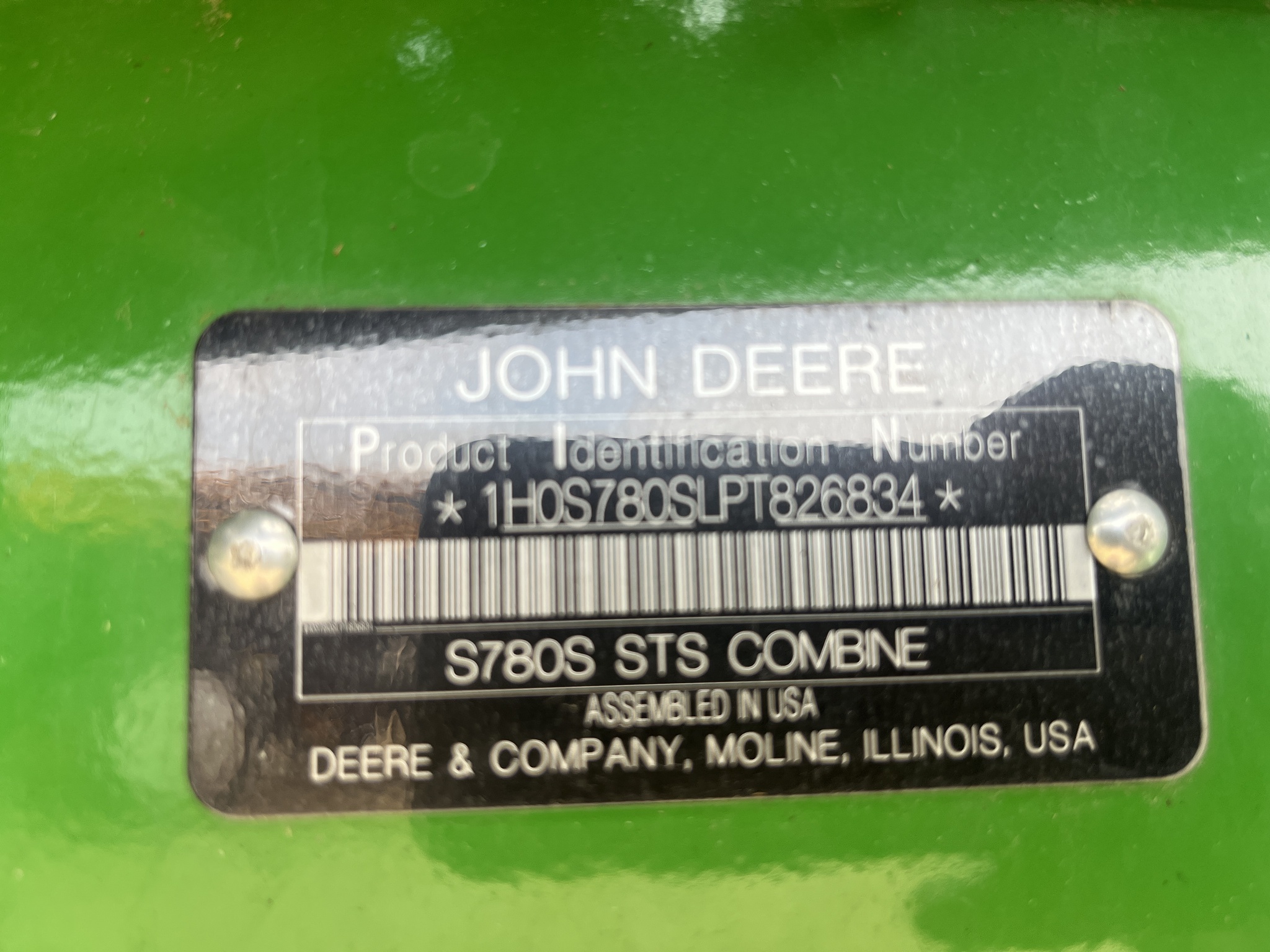 2023 John Deere S780 Combine
