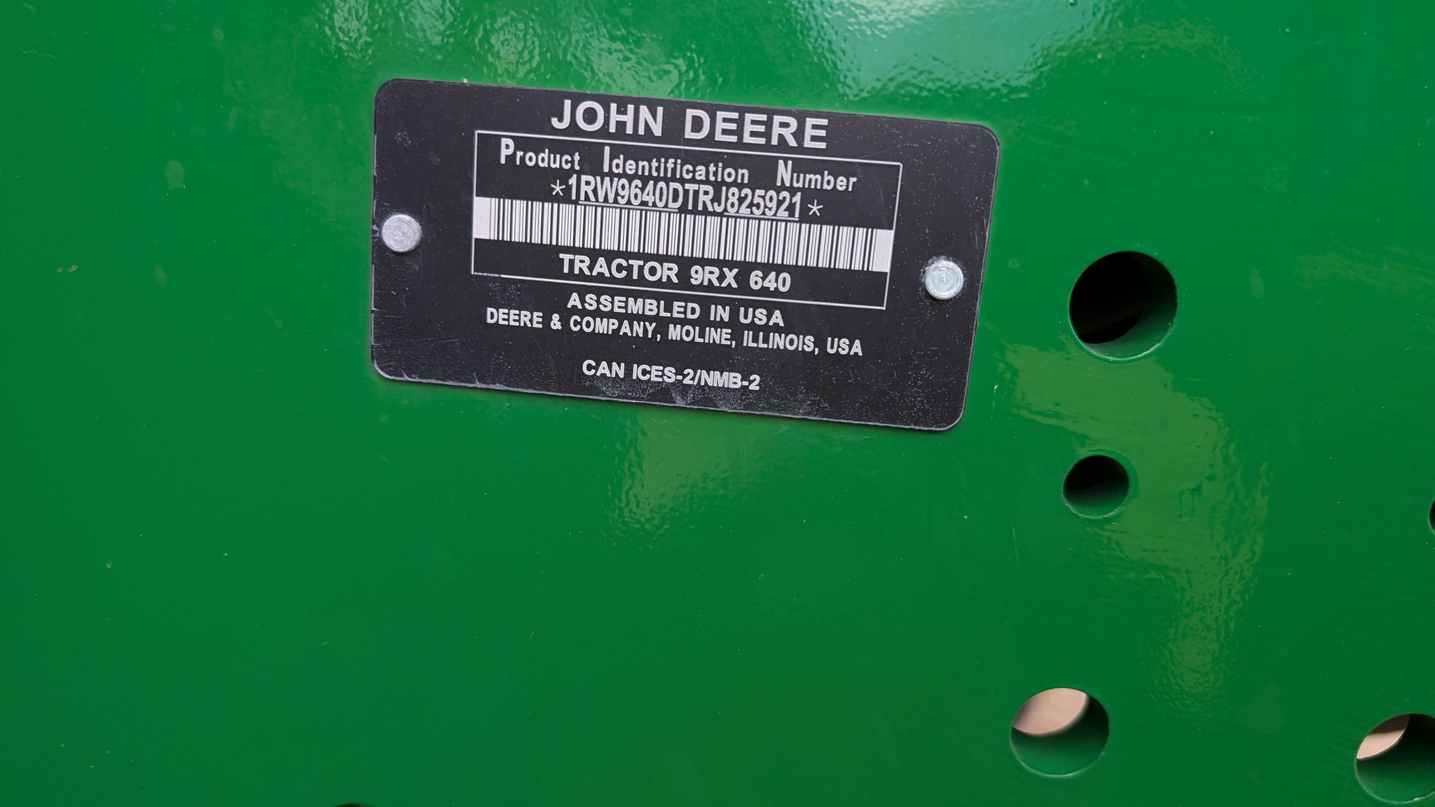 2024 John Deere 9RX 640 Tractor