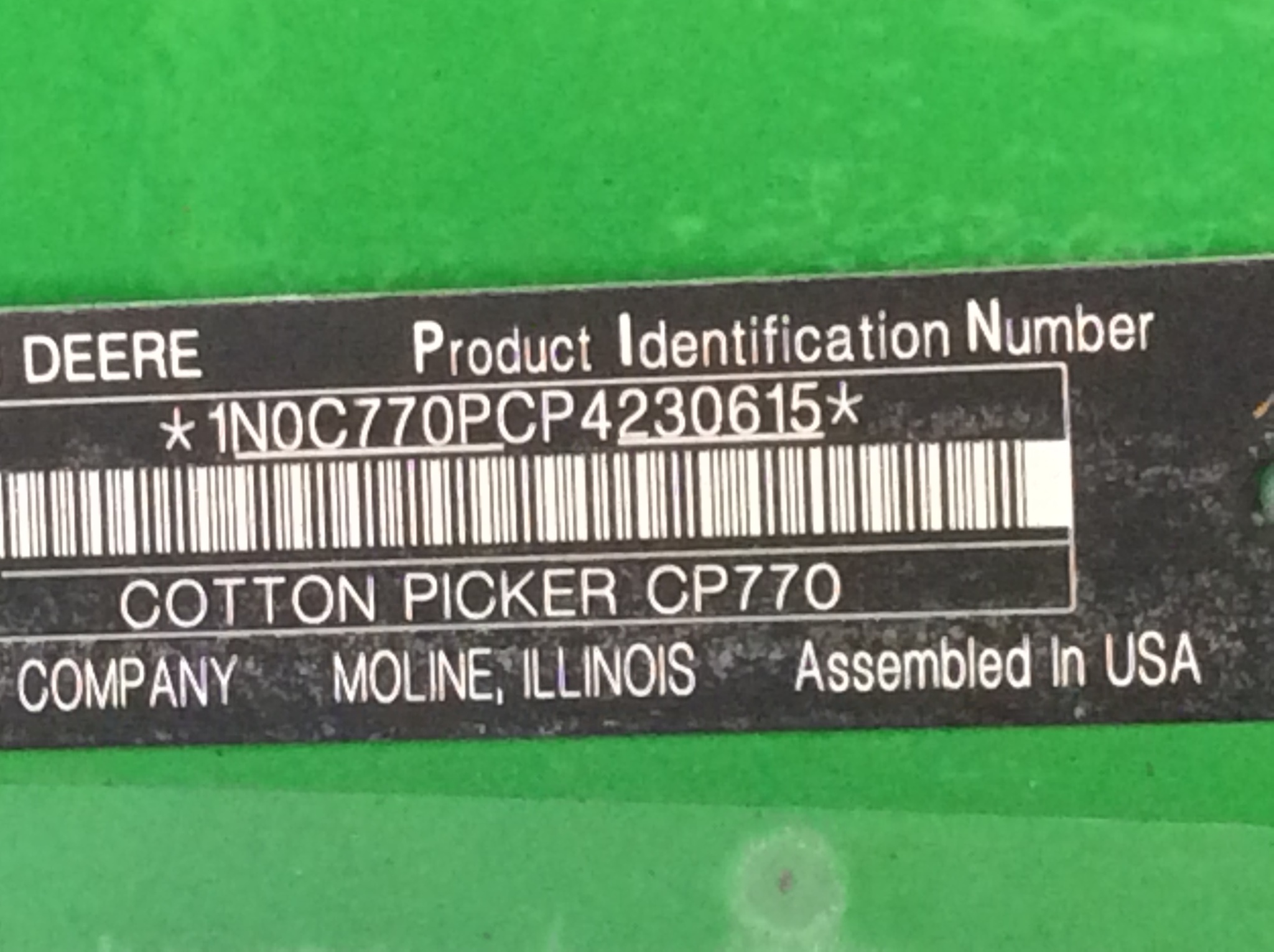 2023 John Deere CP770 Cotton Equipment