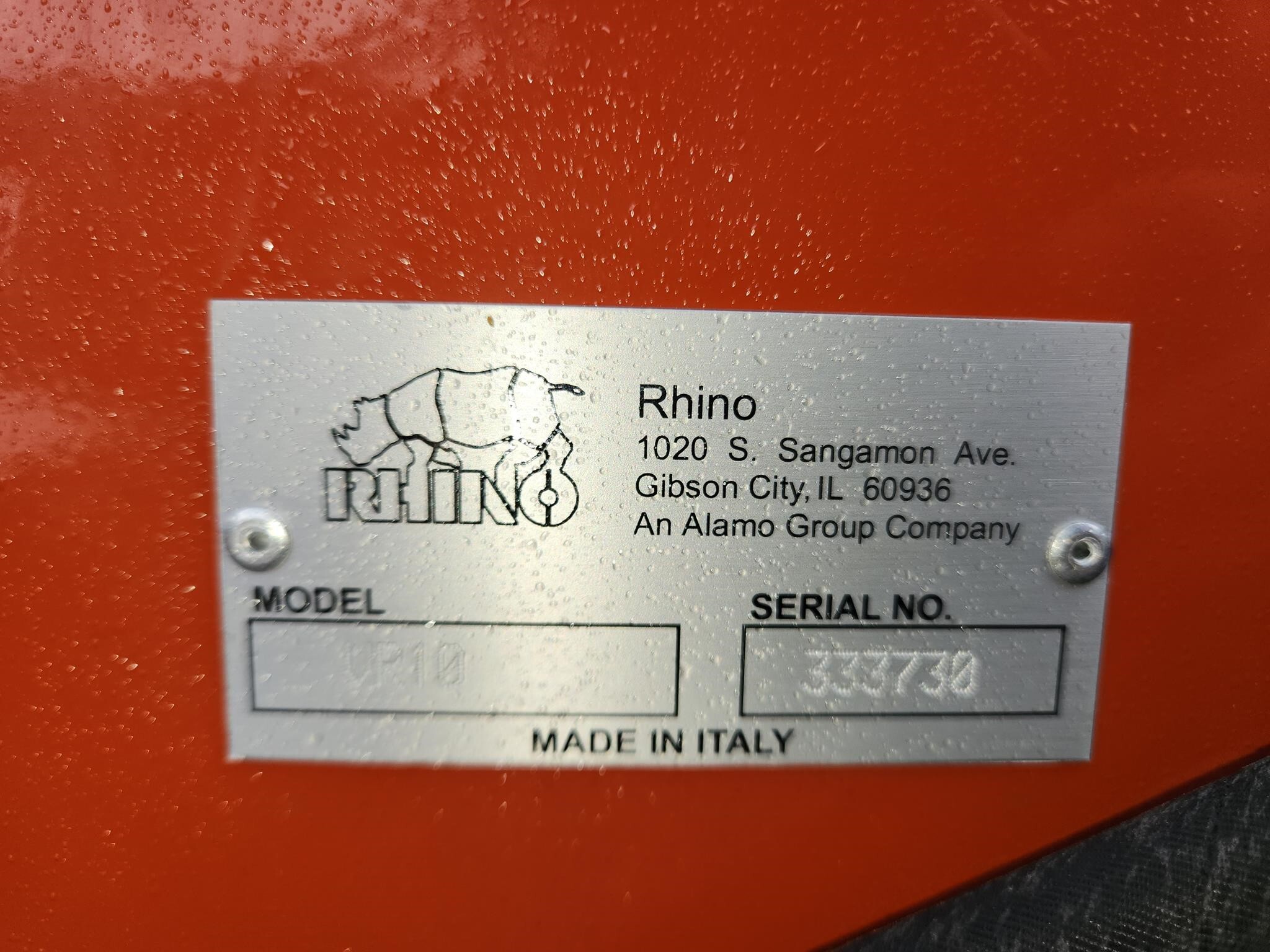 2025 Rhino VR10 Rake