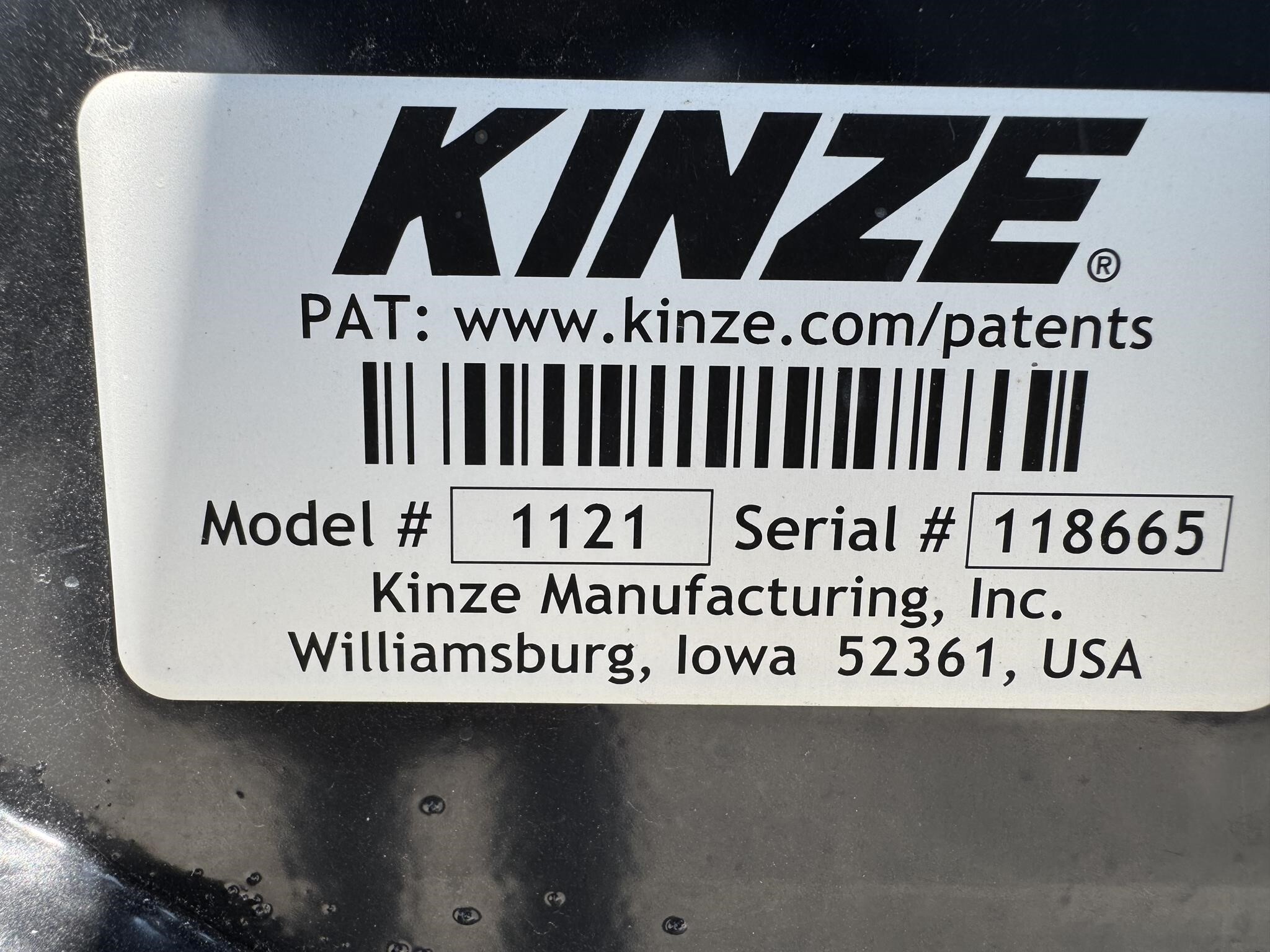  Kinze 1121 Grain Cart