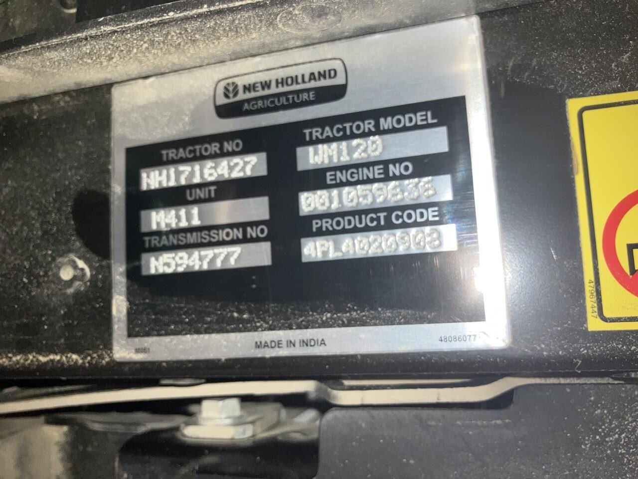 2025 New Holland WORKMASTER 120 Tractor