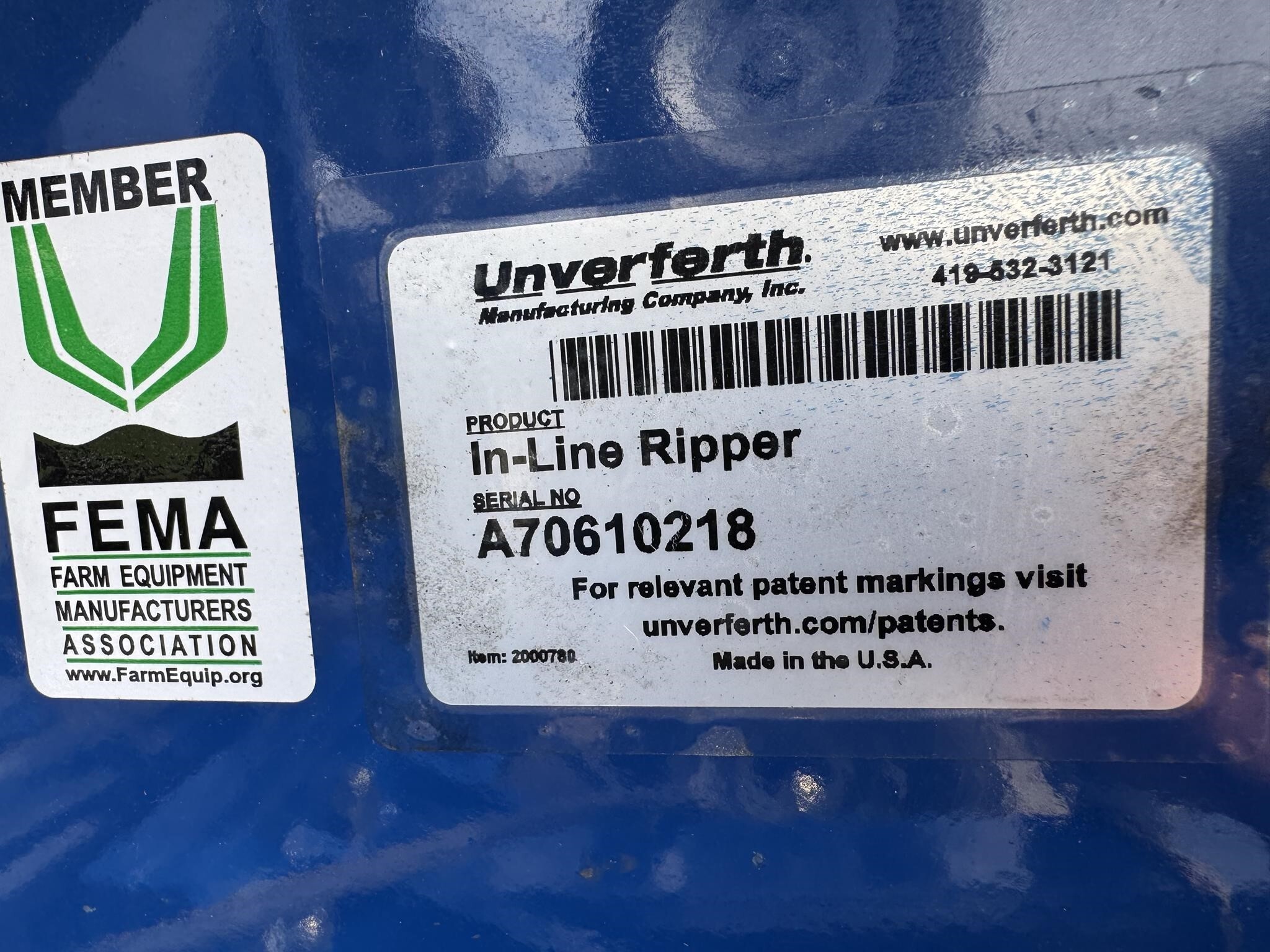  Blu-Jet Sub Tiller 4 In-Line Ripper