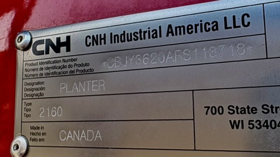 2025 Case IH 2160 Planter
