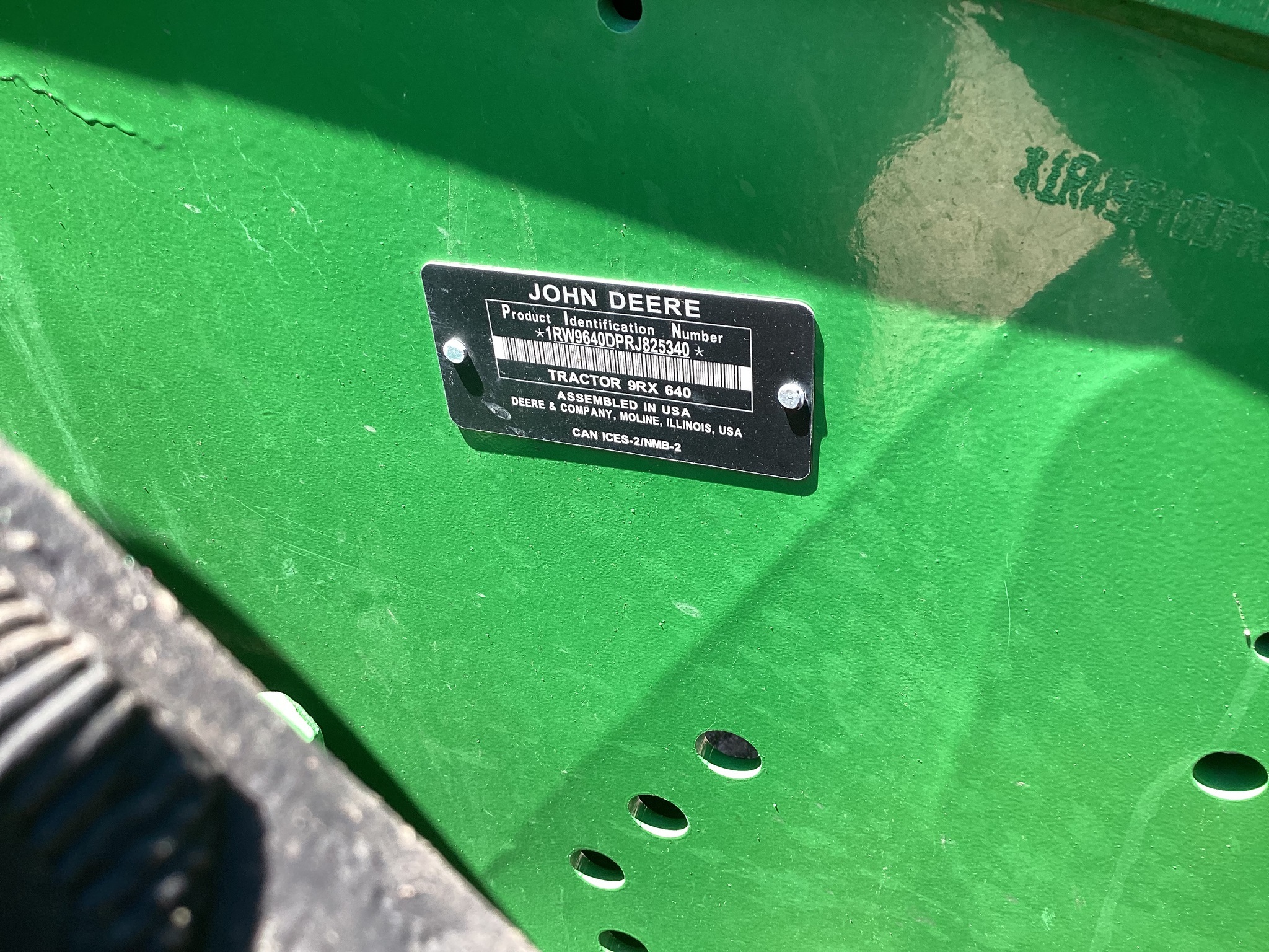 2024 John Deere 9RX 640 Tractor